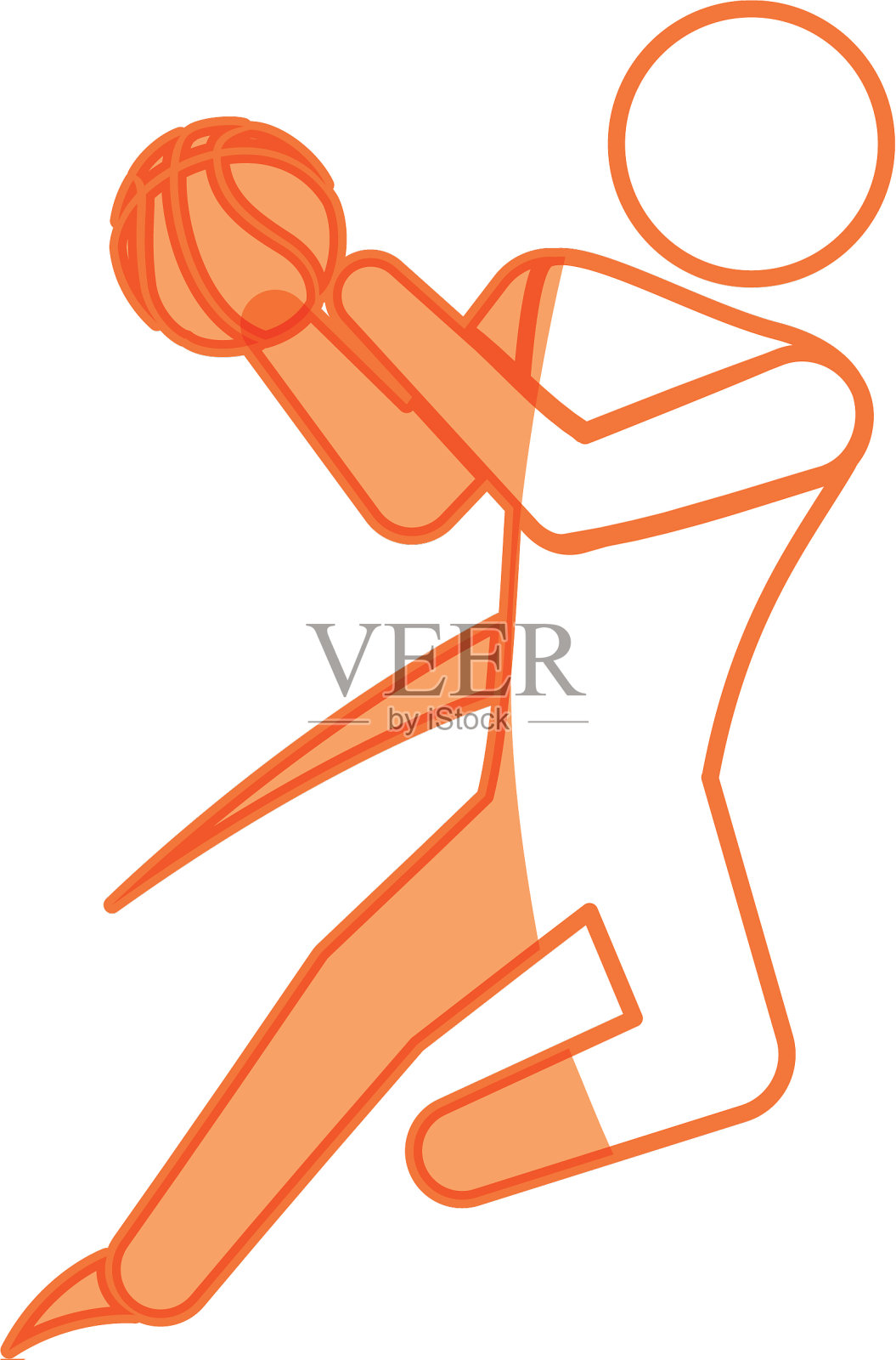 篮球运动员的运动员设计元素图片