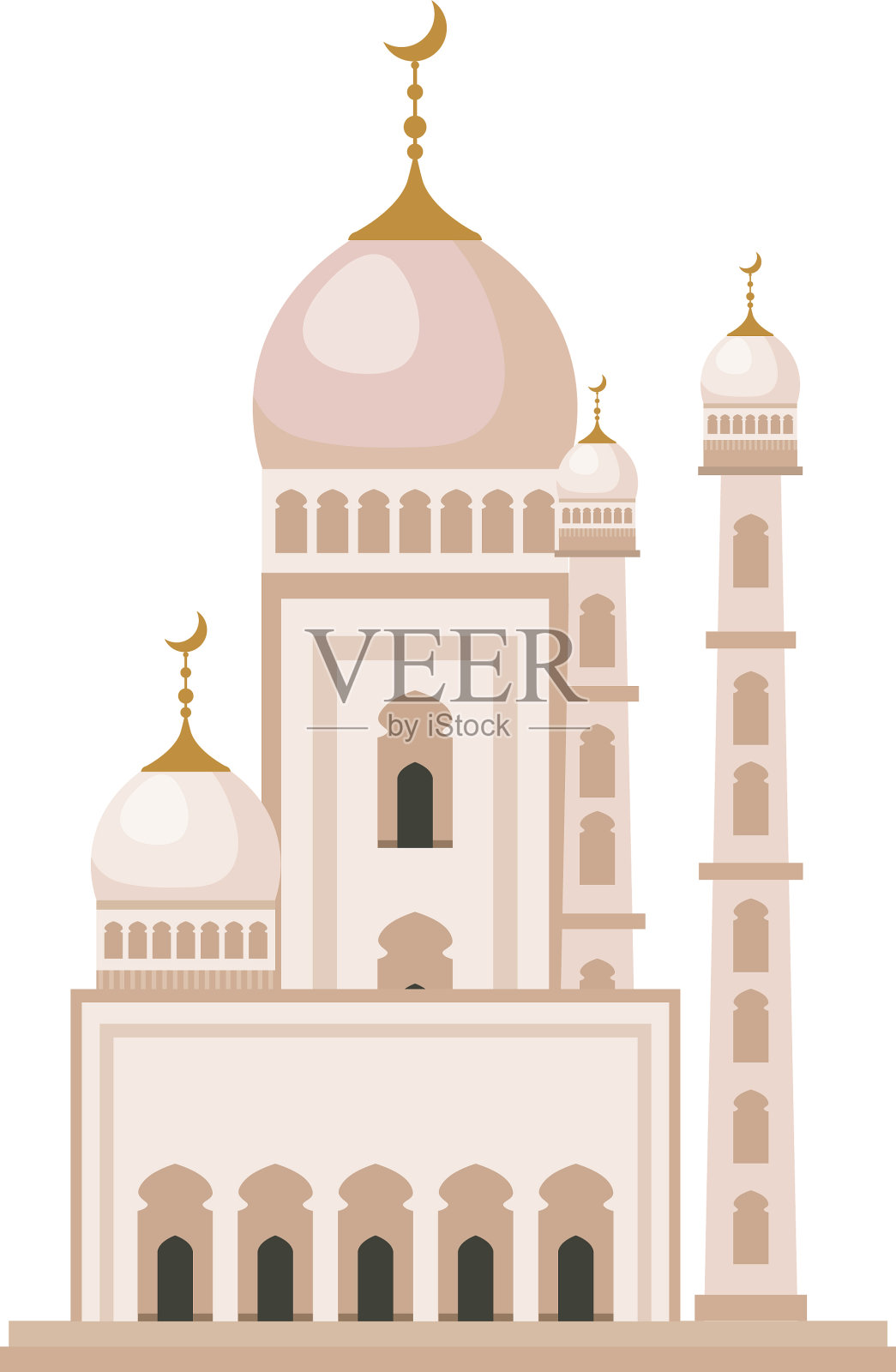 泰姬陵清真寺的标志性建筑设计元素图片