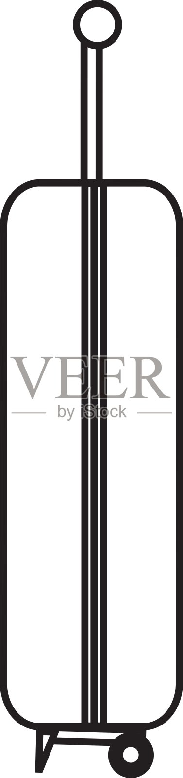 手提箱旅行孤立图标插画图片素材