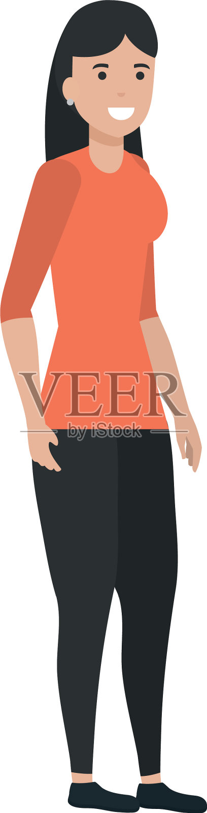 孤立的化身女性设计设计元素图片