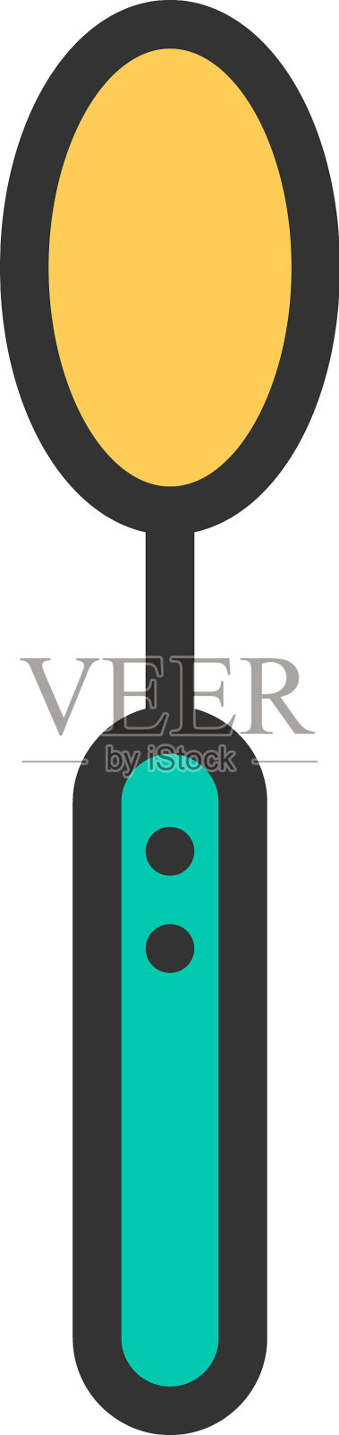 勺子图标设计美食图标设计设计元素图片