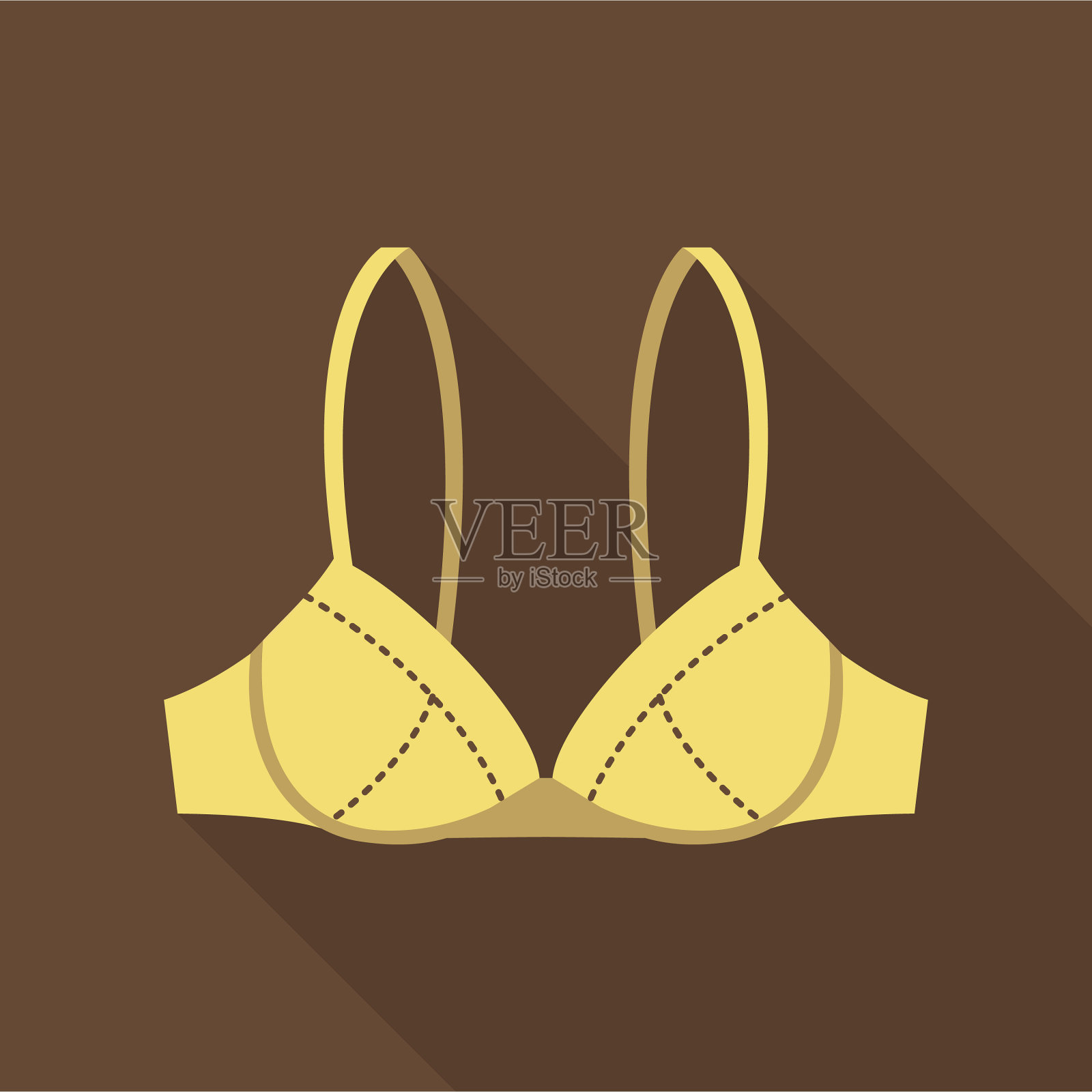 文胸图标为网络和移动插画图片素材