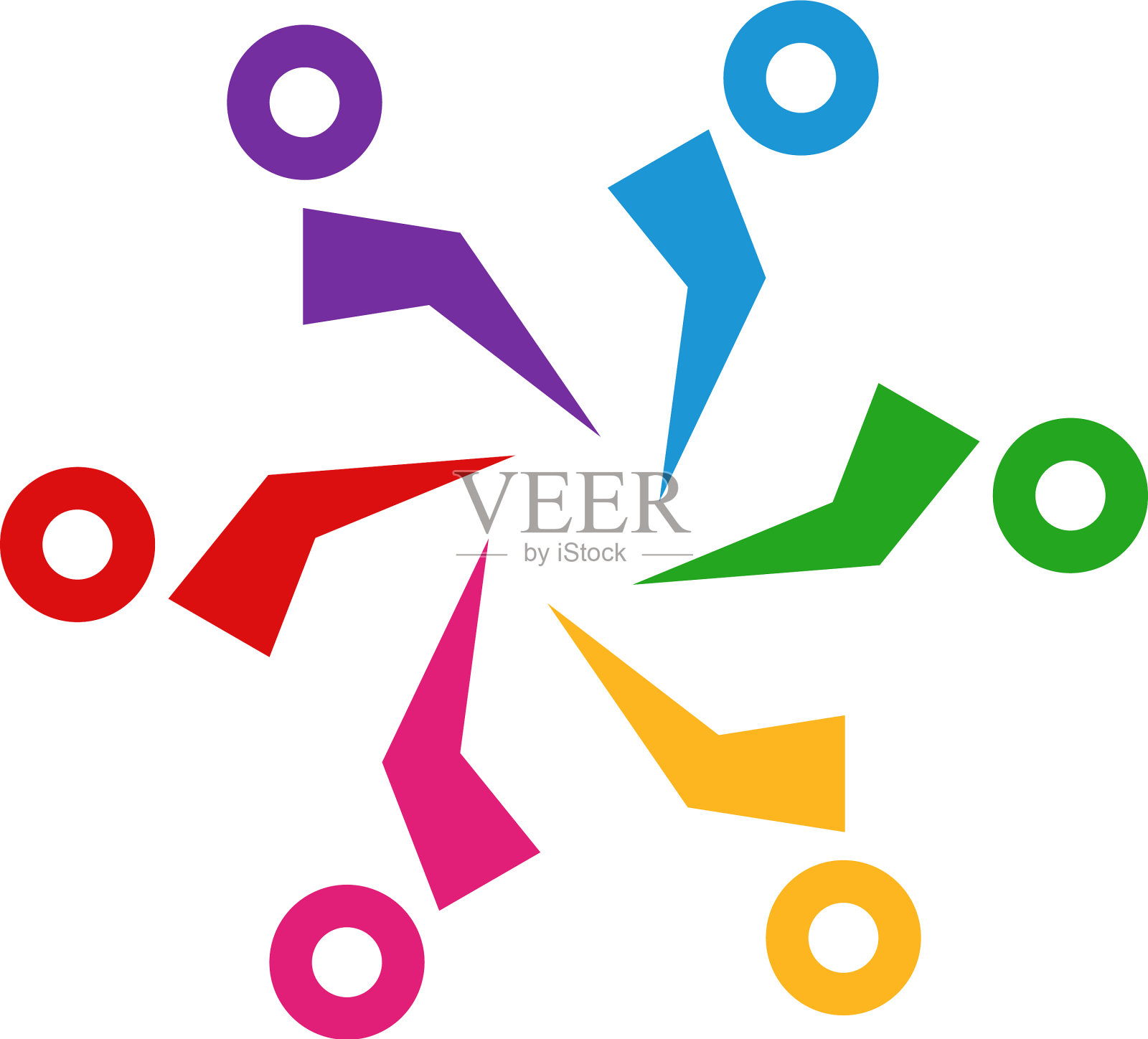 社区平面设计模板孤立设计元素图片