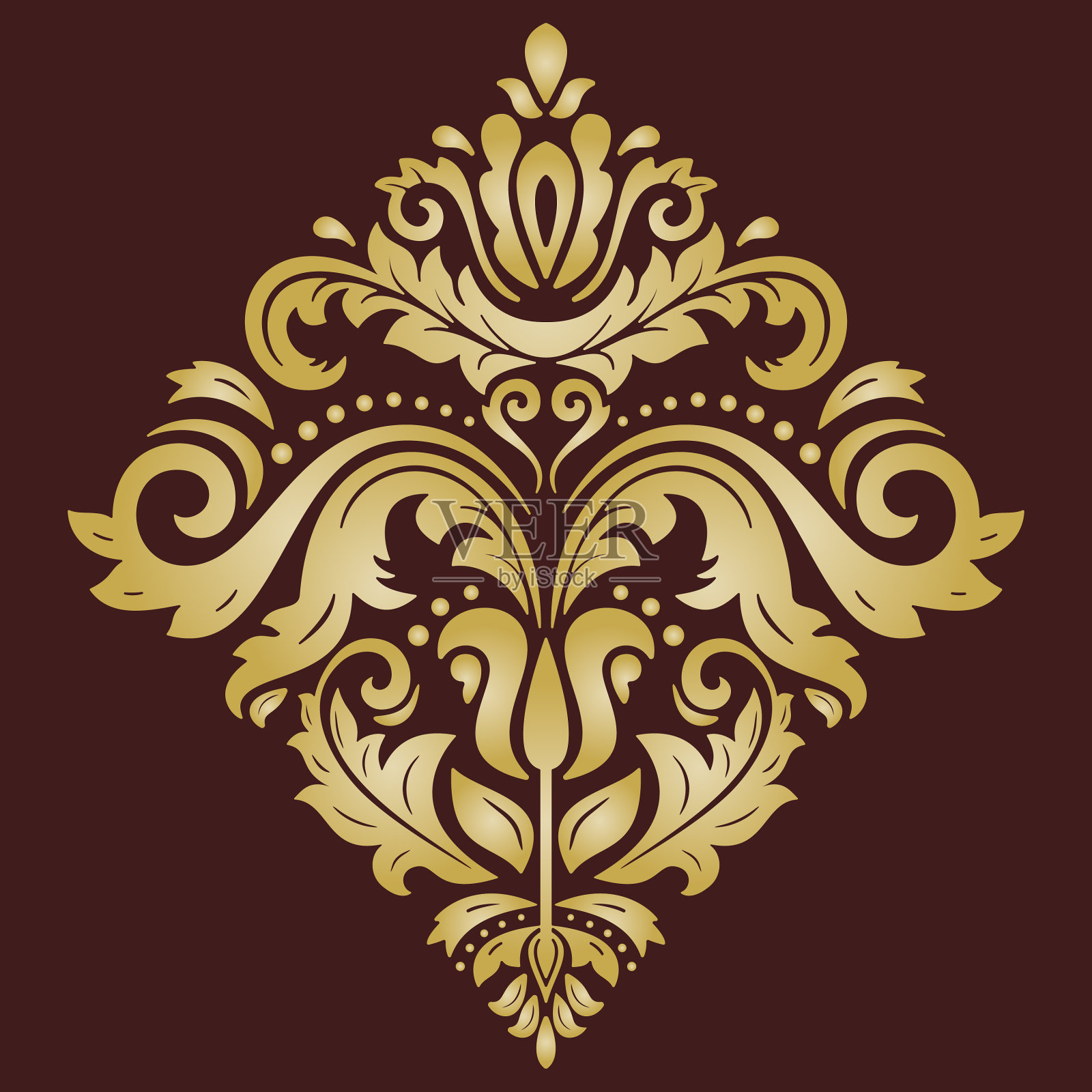 巴洛克风格中的优雅点缀插画图片素材