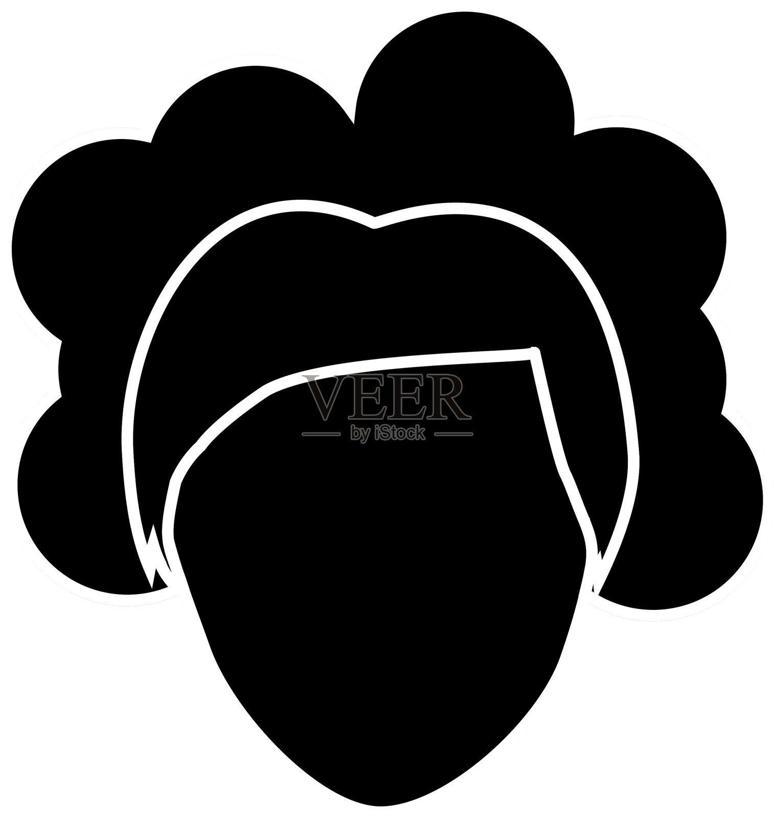 女人头像图标设计元素图片