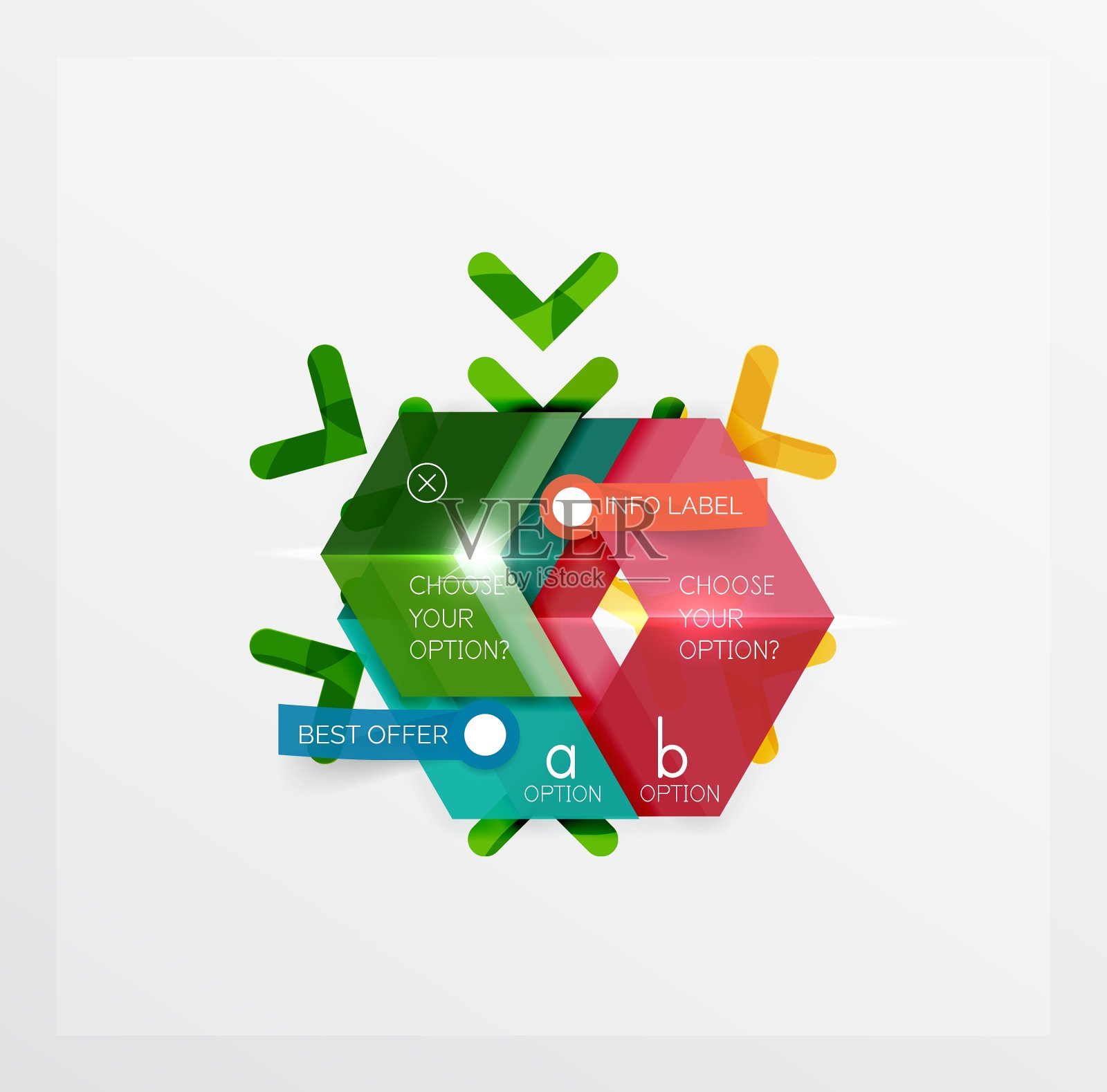 促销圣诞横幅模板插画图片素材