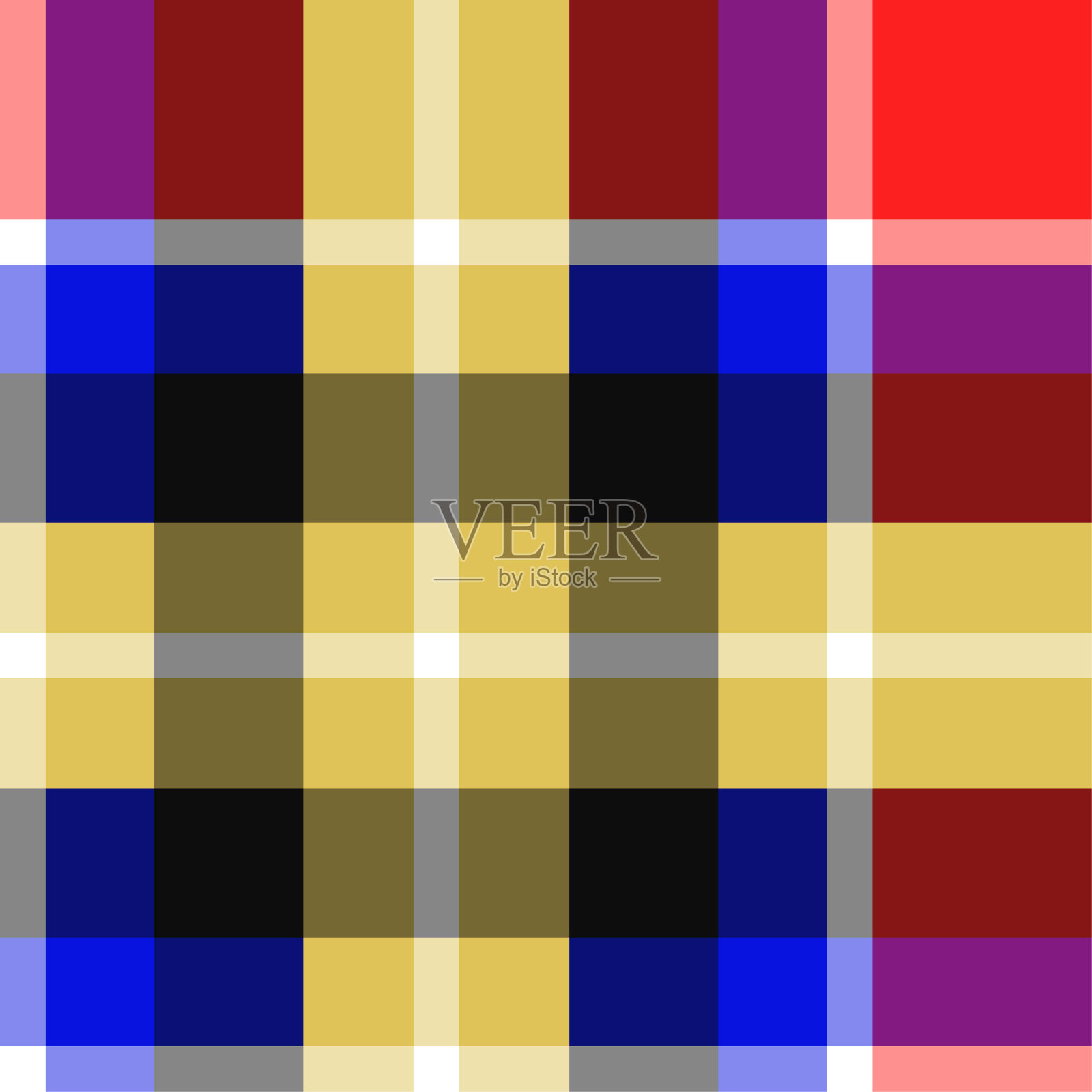 无缝矢量多色格子图案。格子图案的背景。经典时尚华丽的图案。用于设计，织物，纺织品，包装，封面等。插画图片素材