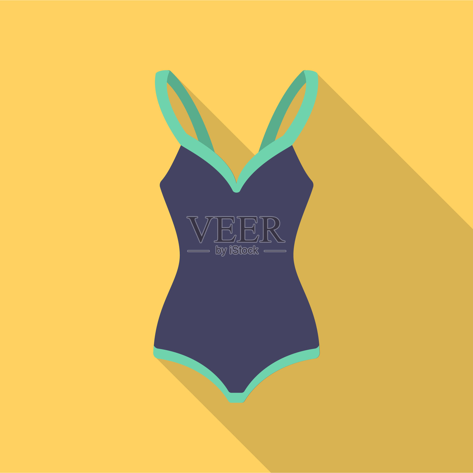 泳衣图标的网络和插画图片素材