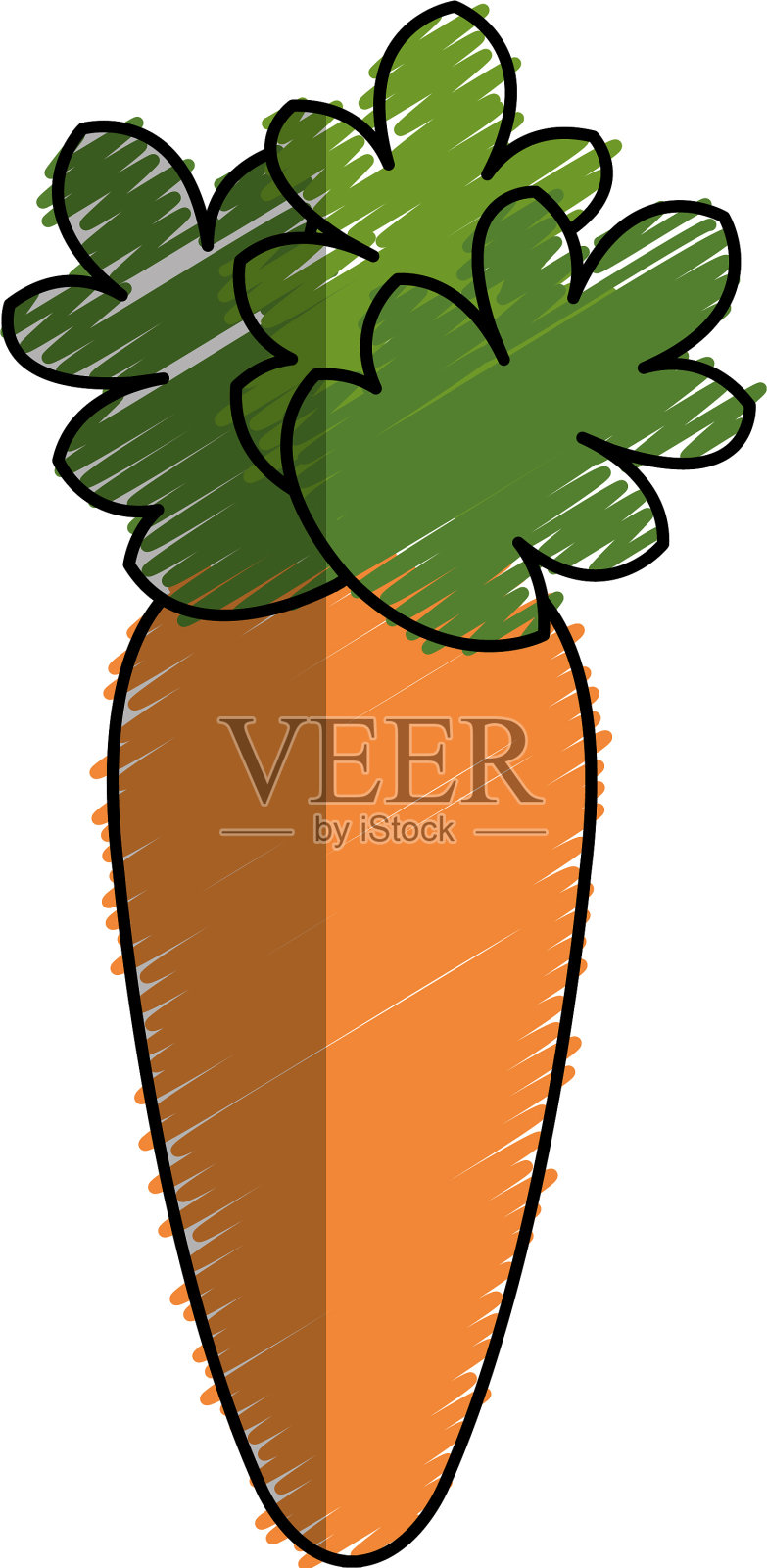新鲜胡萝卜蔬菜偶像设计元素图片