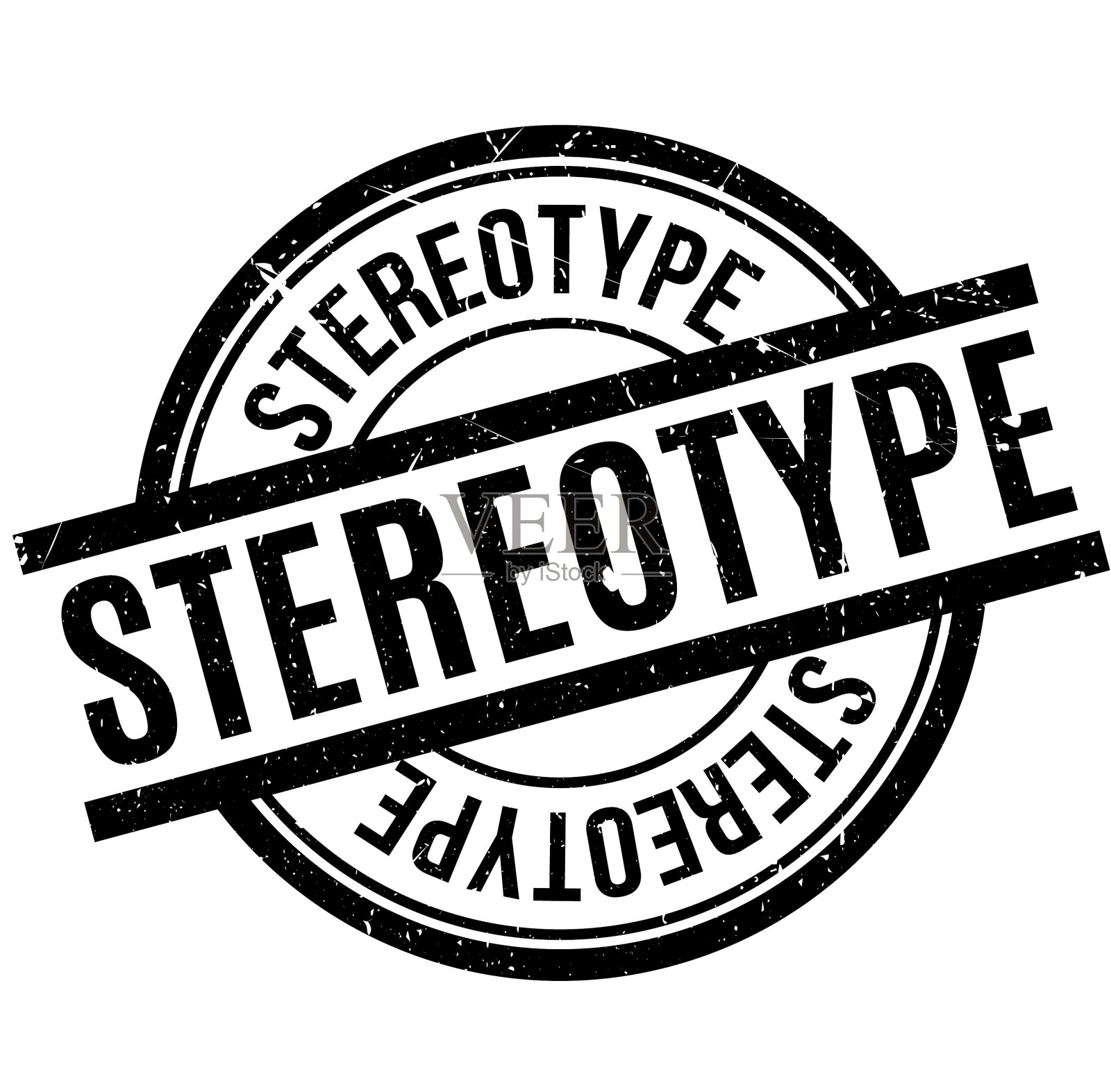 刻板印象橡皮图章插画图片素材