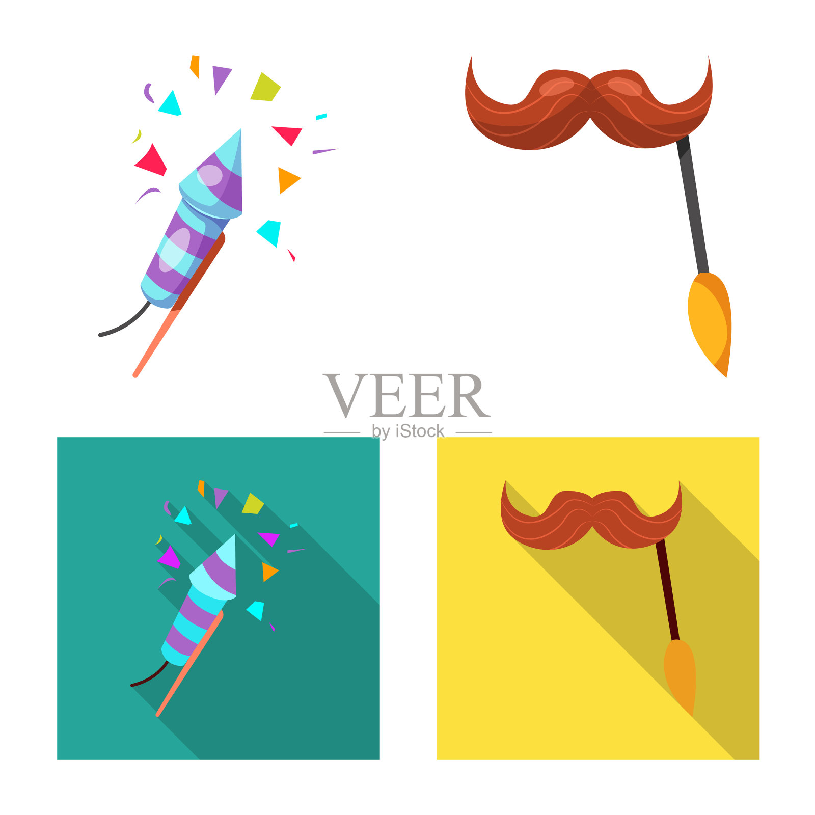 聚会和生日的象征插画图片素材