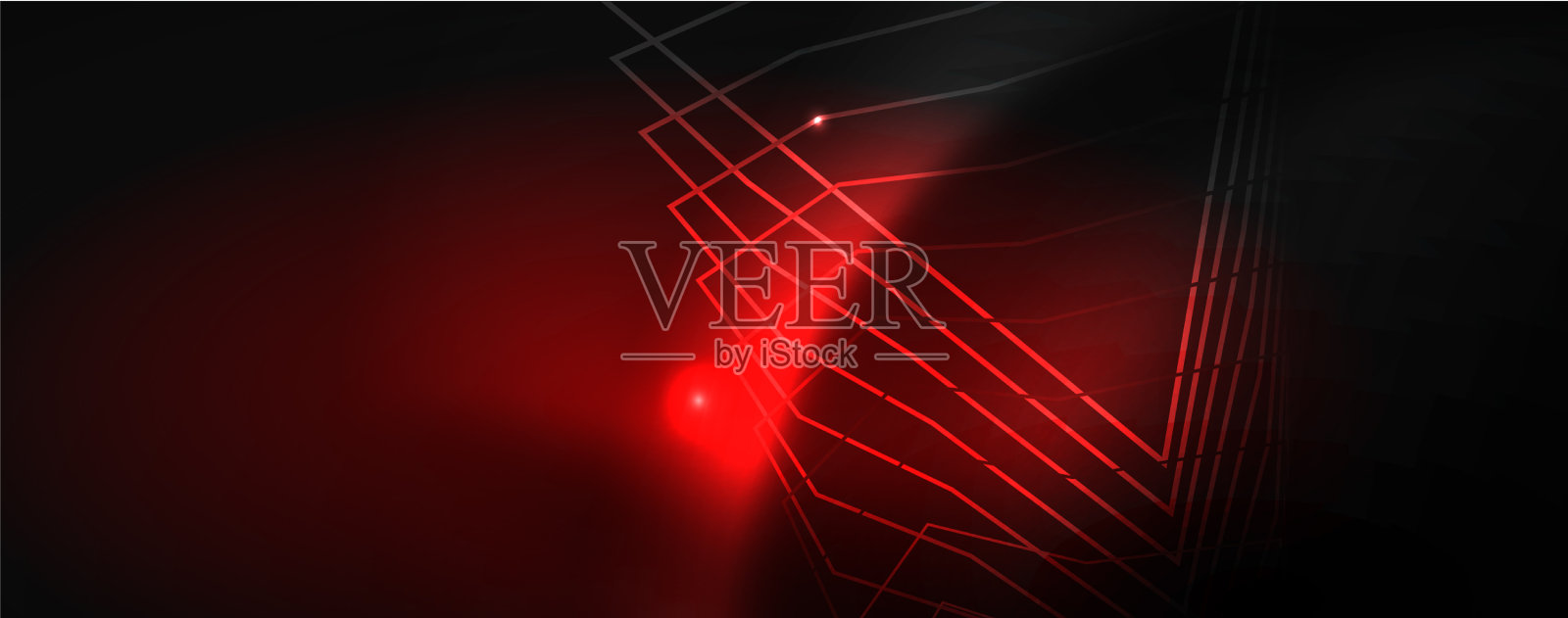 闪亮的霓虹灯技术模板霓虹线背景插画图片素材