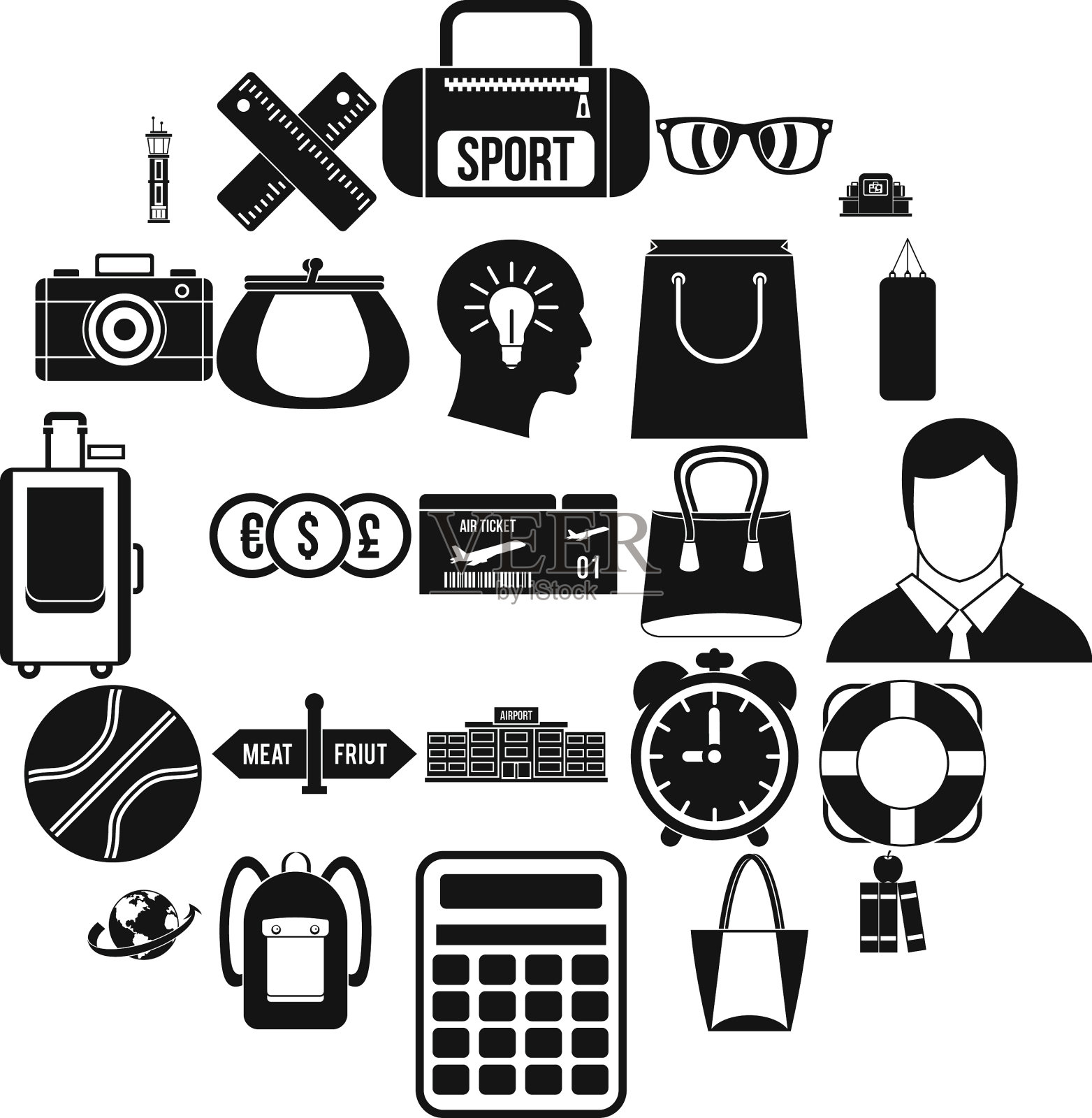 Case ICONS设置简单样式图标素材