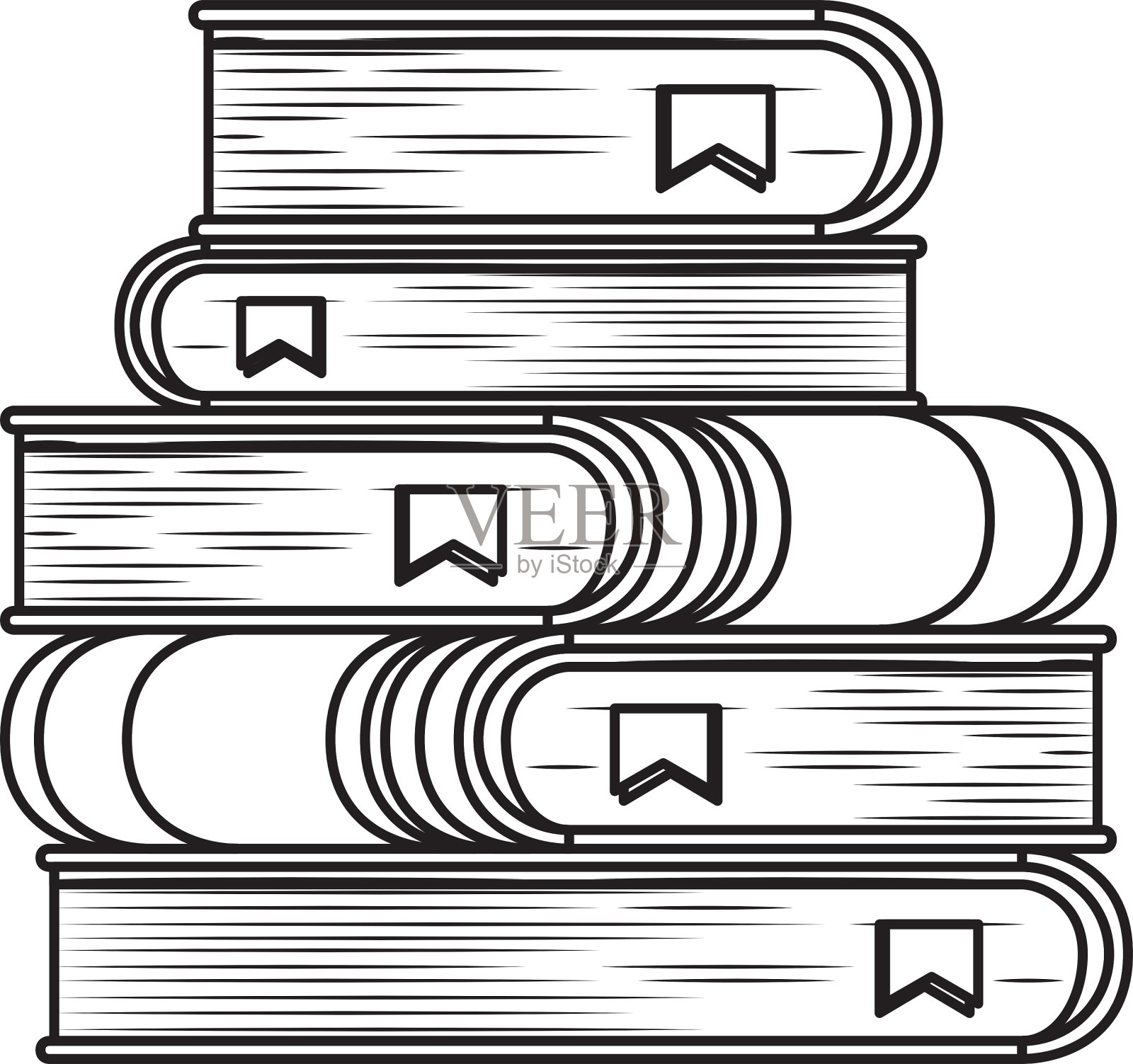 孤立的书设计插画图片素材