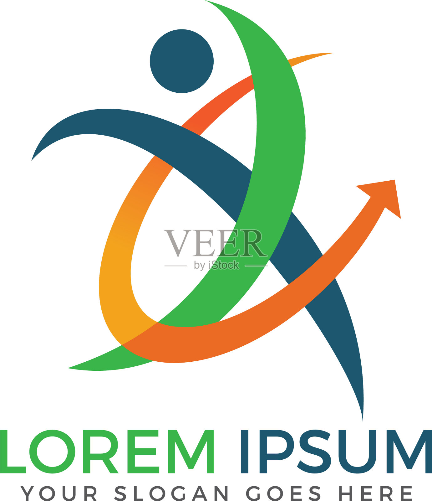 人体健康与医疗标志设计插画图片素材