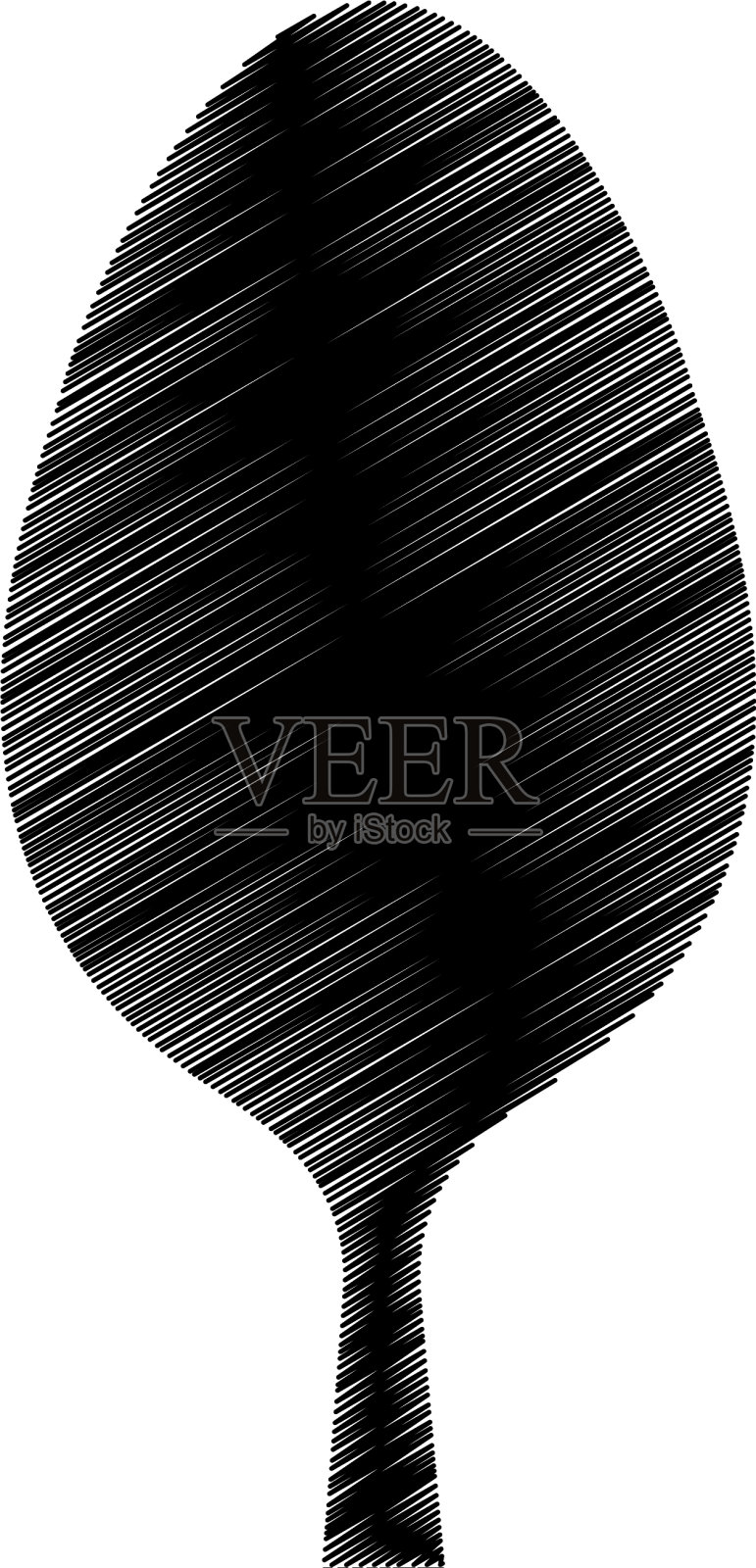 勺子厨房餐具孤立的图标设计元素图片