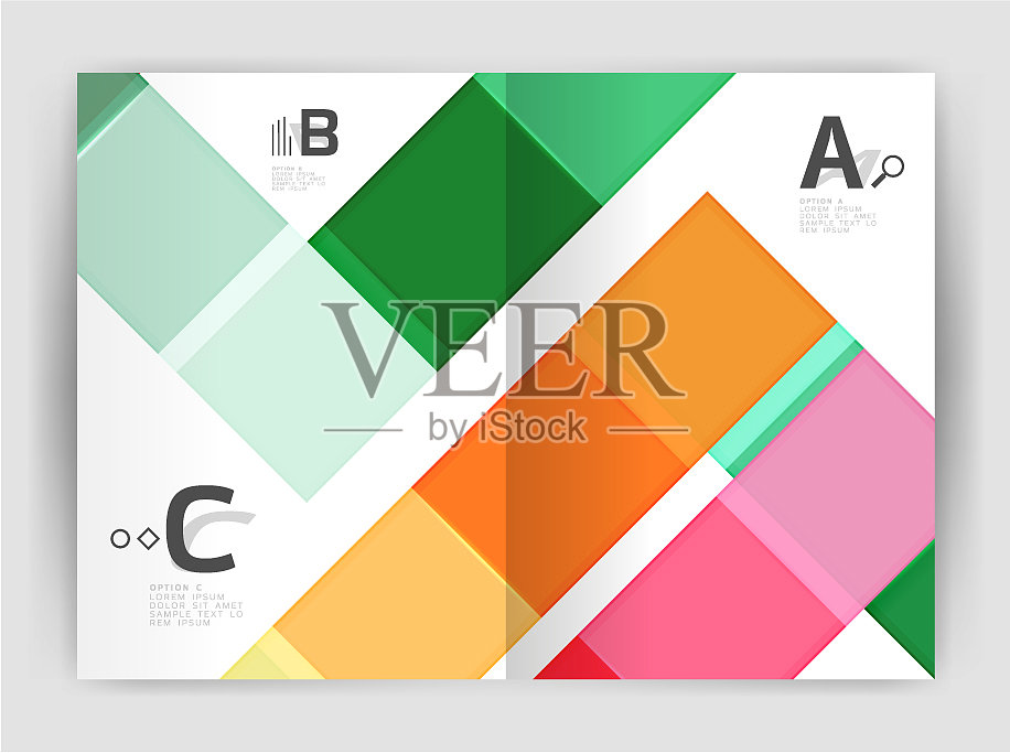 商业a4商业宣传册几何模板设计模板素材