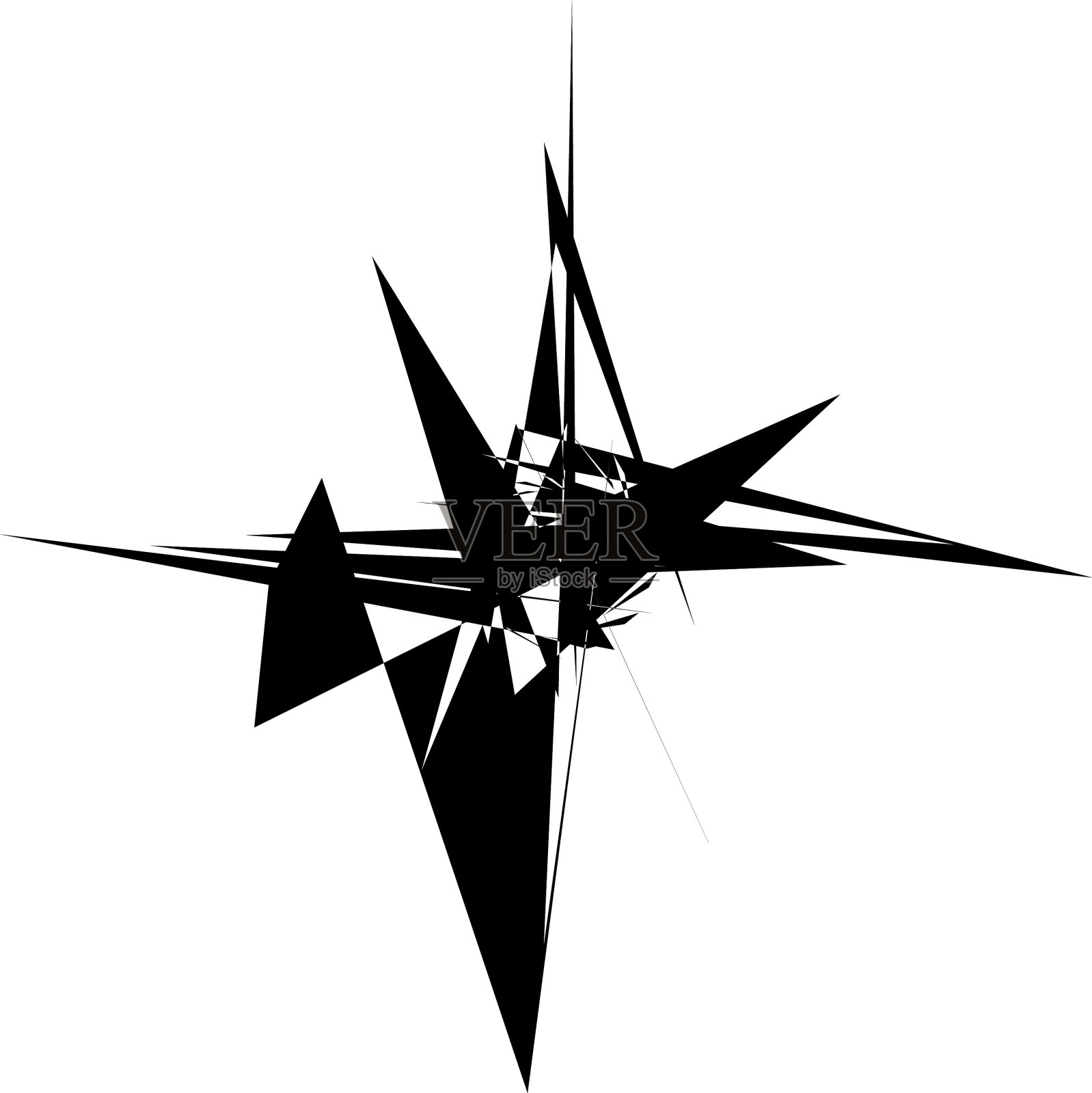 几何径向元素抽象同心插画图片素材