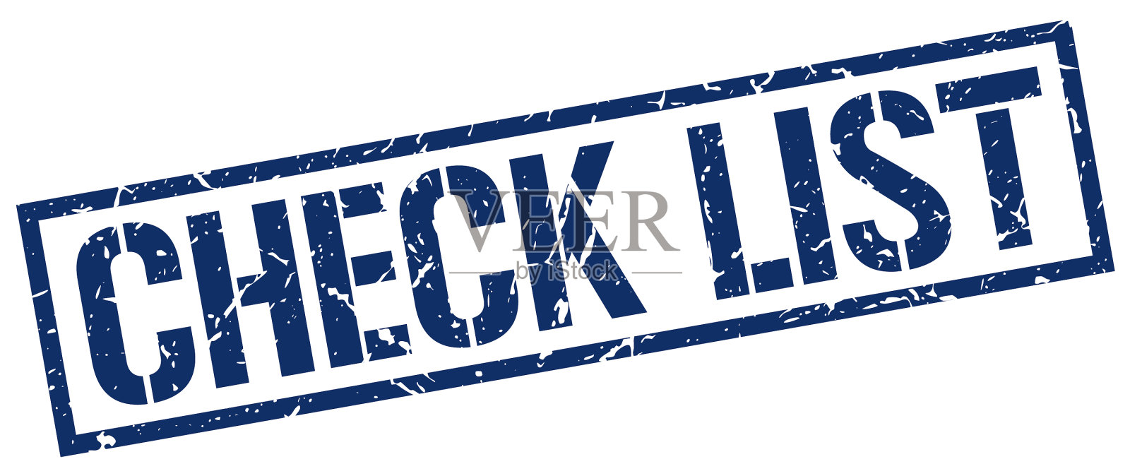 检查表的邮票插画图片素材