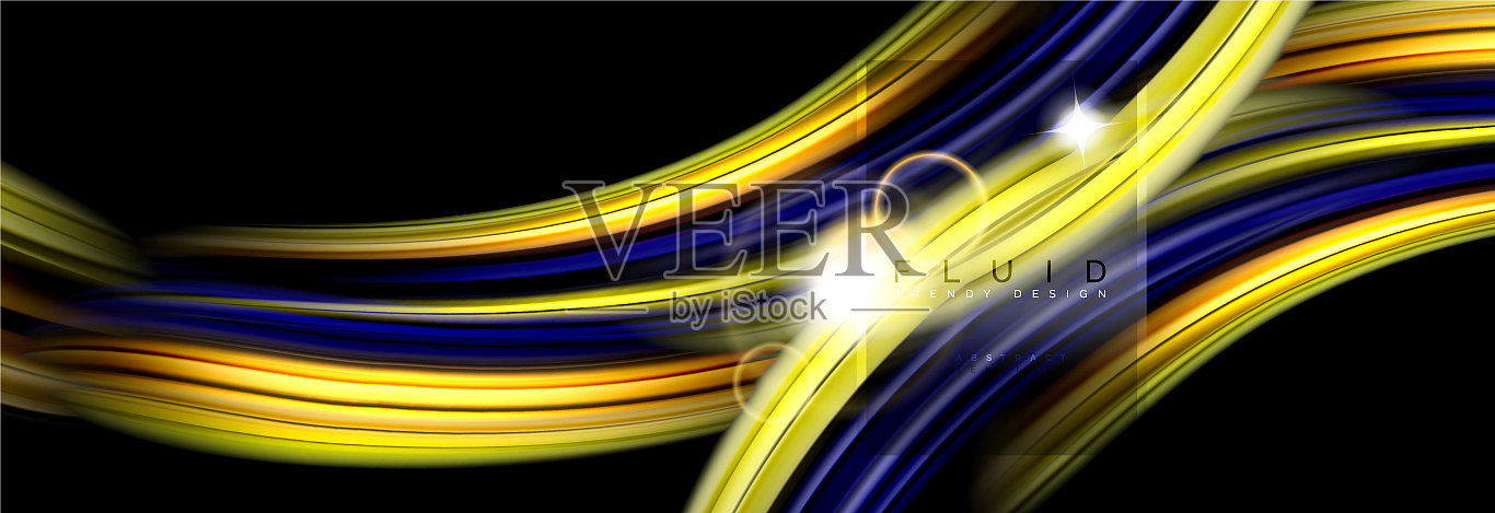 背景摘要设计流动混合液体插画图片素材