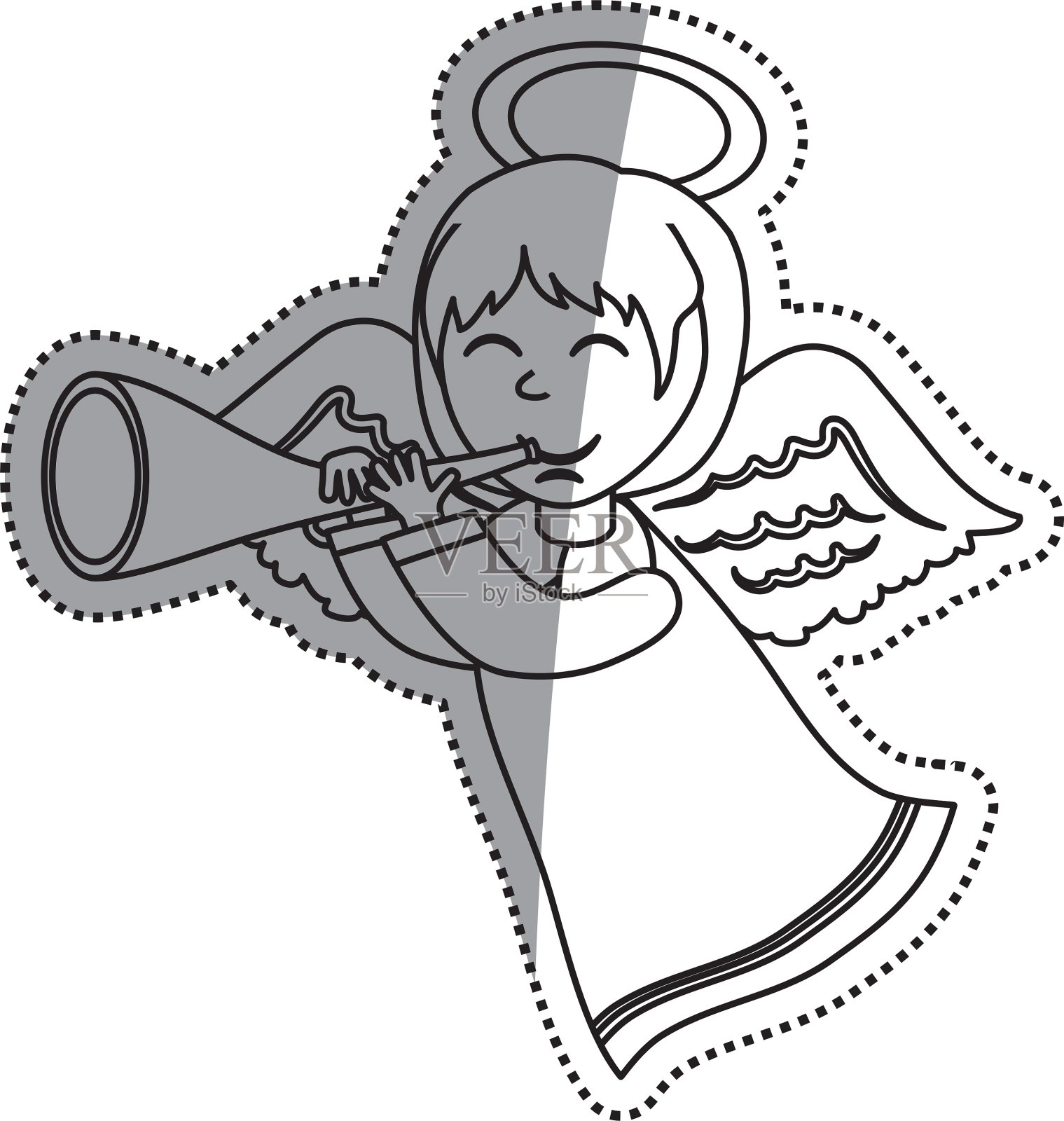 卡通可爱的天使设计元素图片