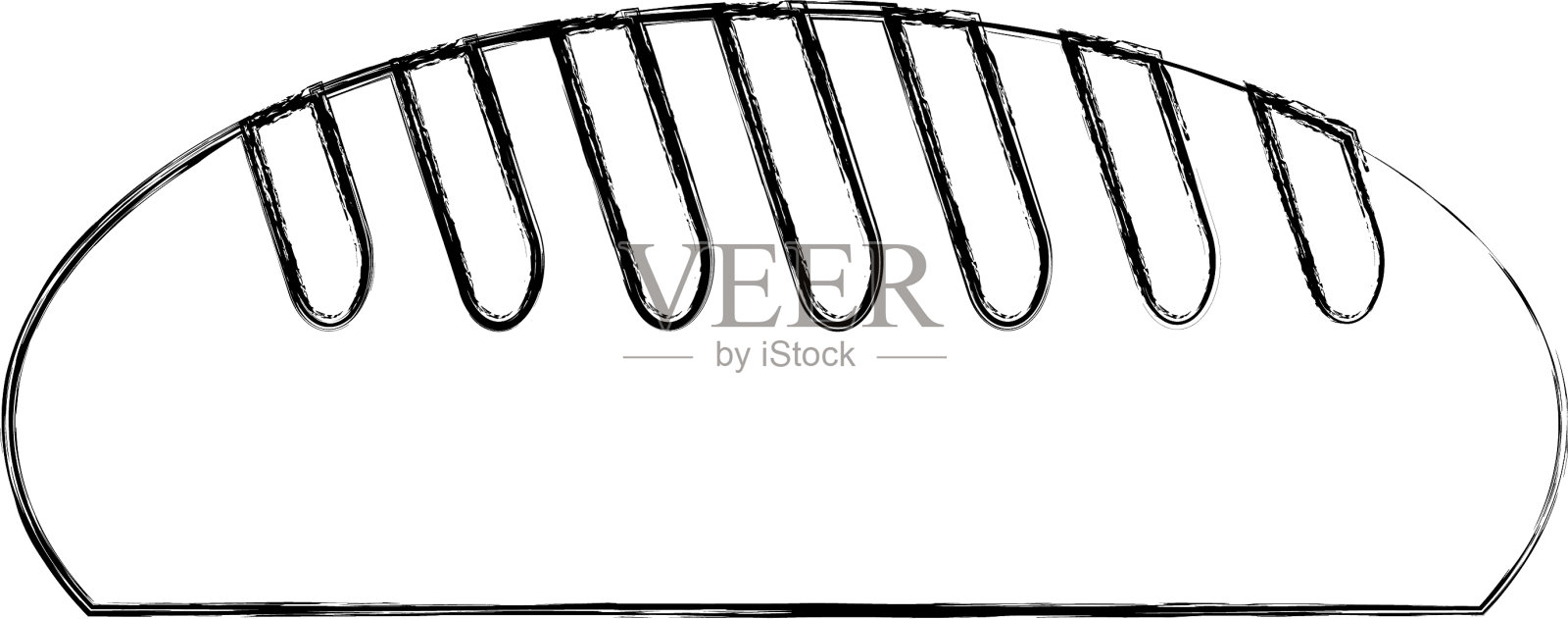 美味面包孤立图标设计元素图片