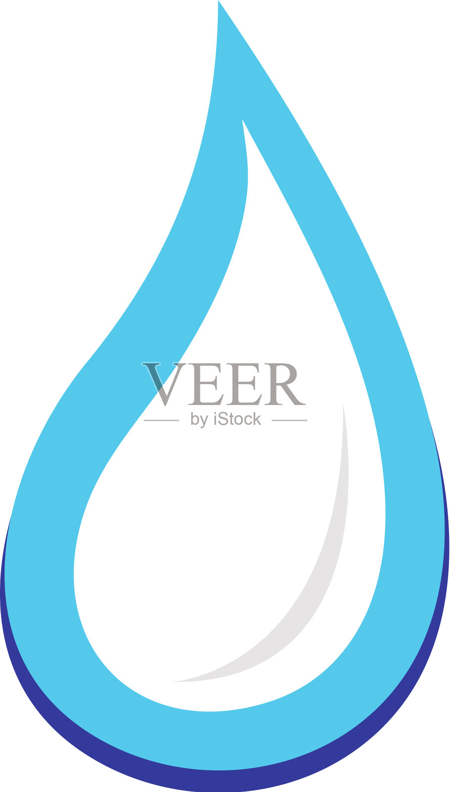 水滴标志模板设计元素图片