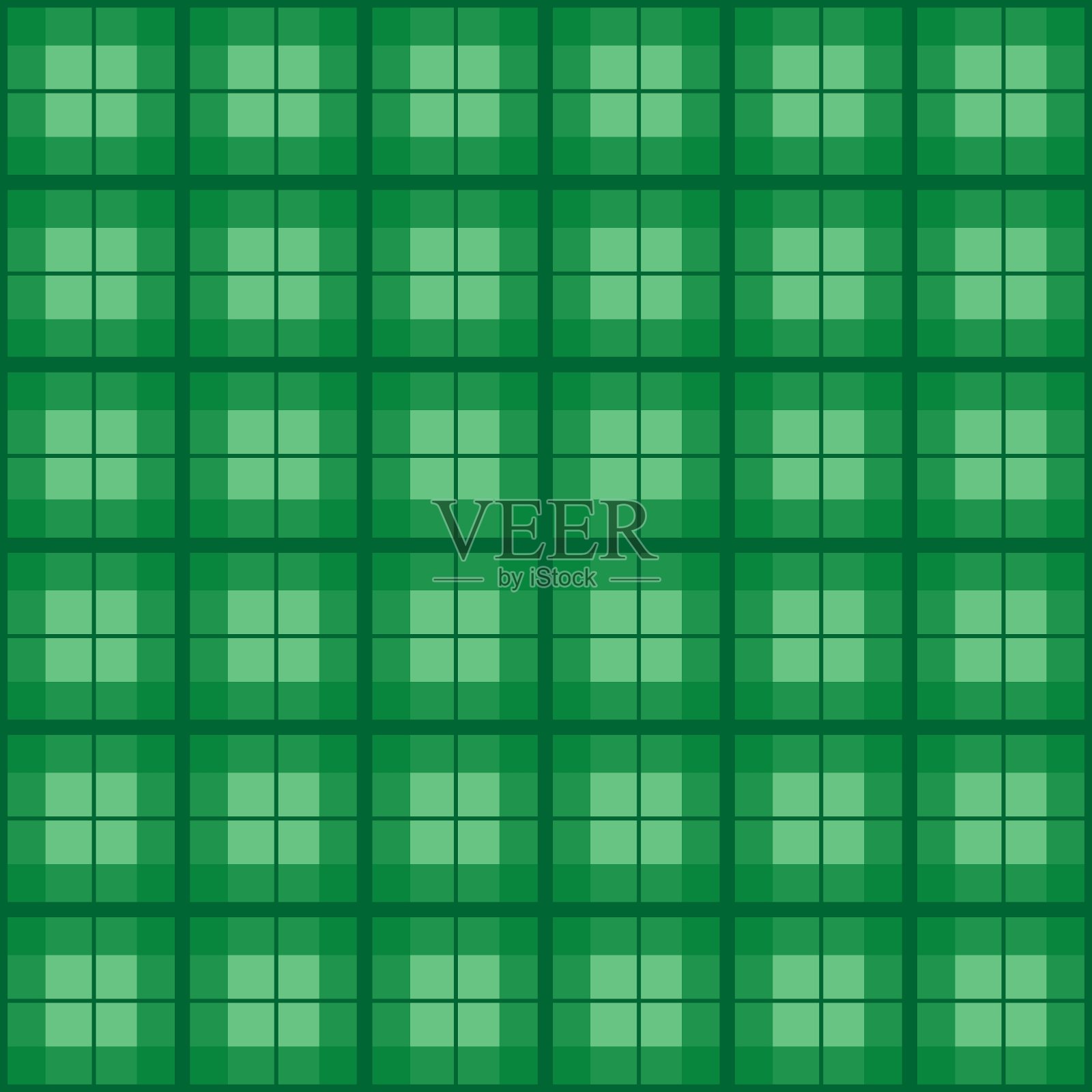 绿色格子呢的背景插画图片素材