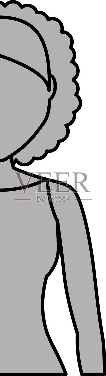 女人卡通图标设计元素图片