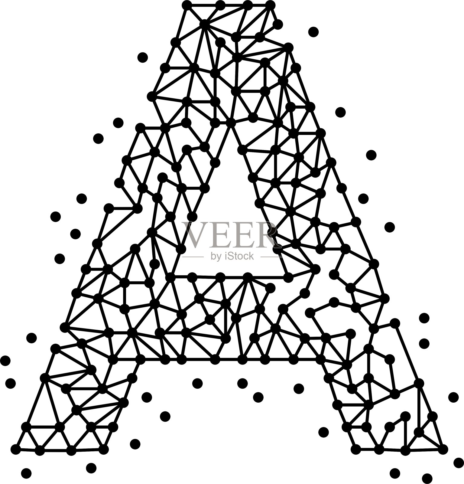 字母点A设计元素图片