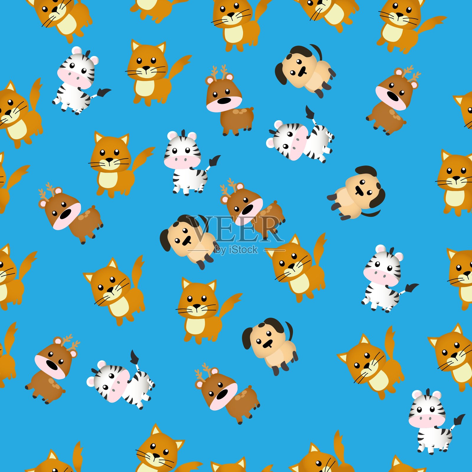 一个可爱的熊插画图片素材