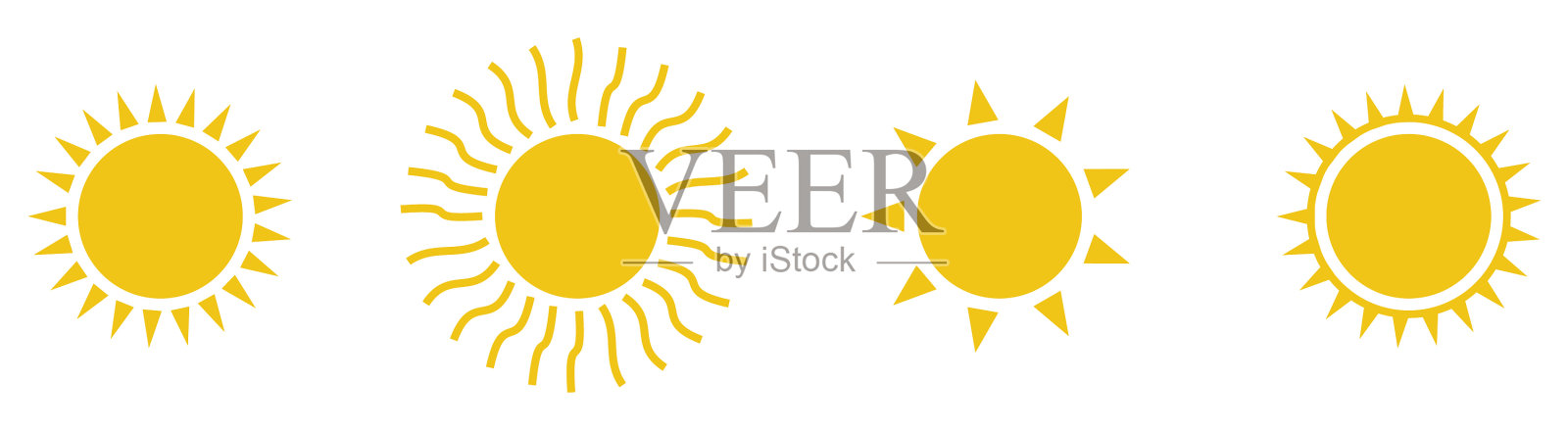 图标日落插画图片素材