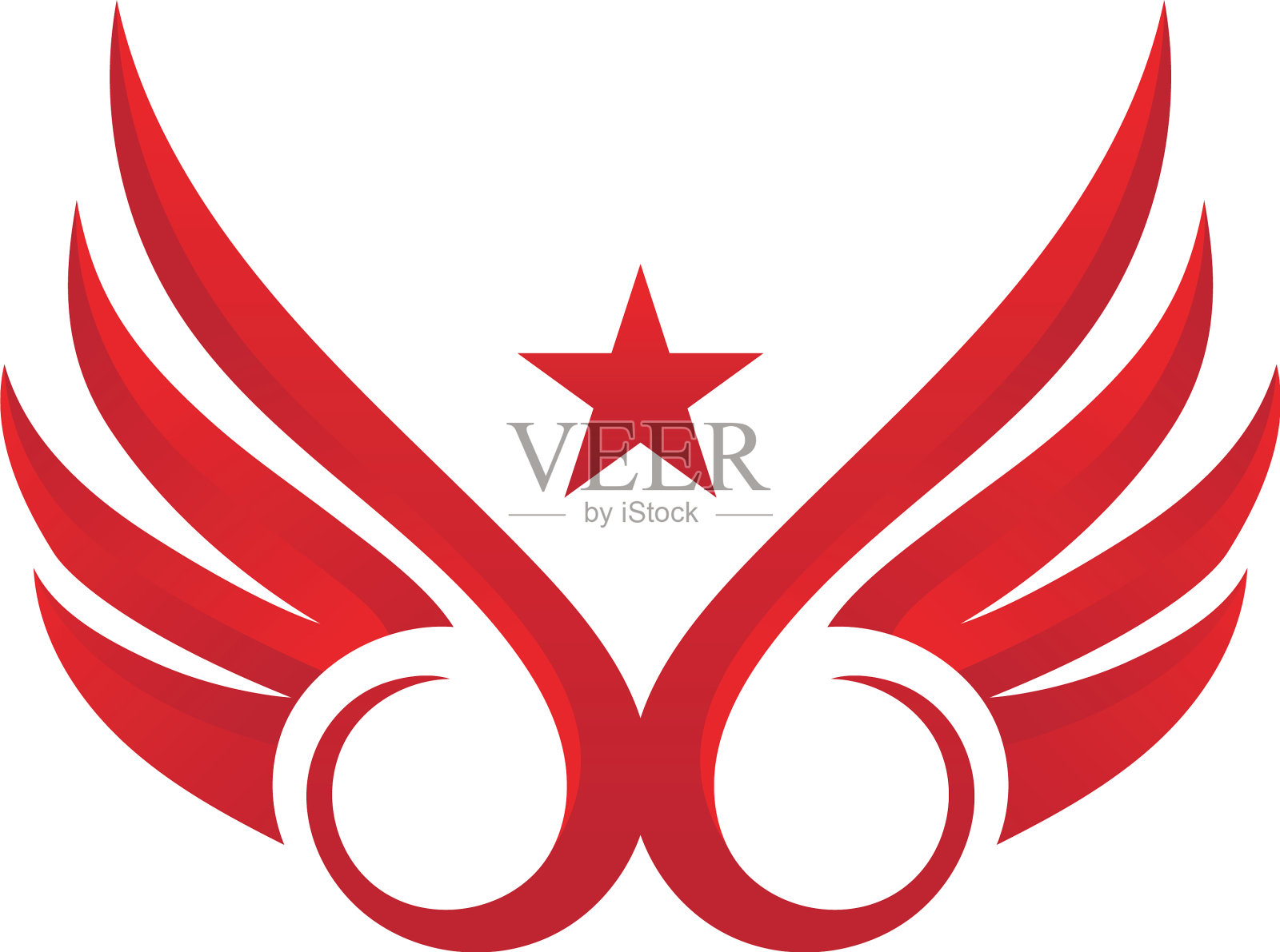 翼鹰标志模板设计元素图片