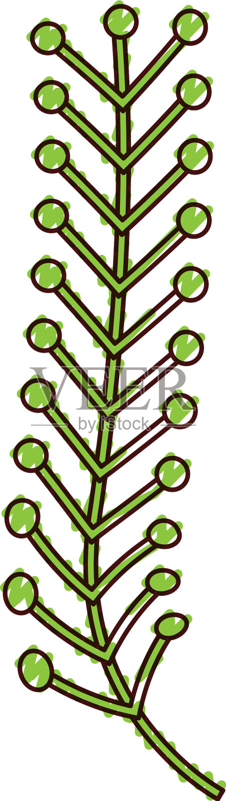 花环与树叶的图标设计元素图片