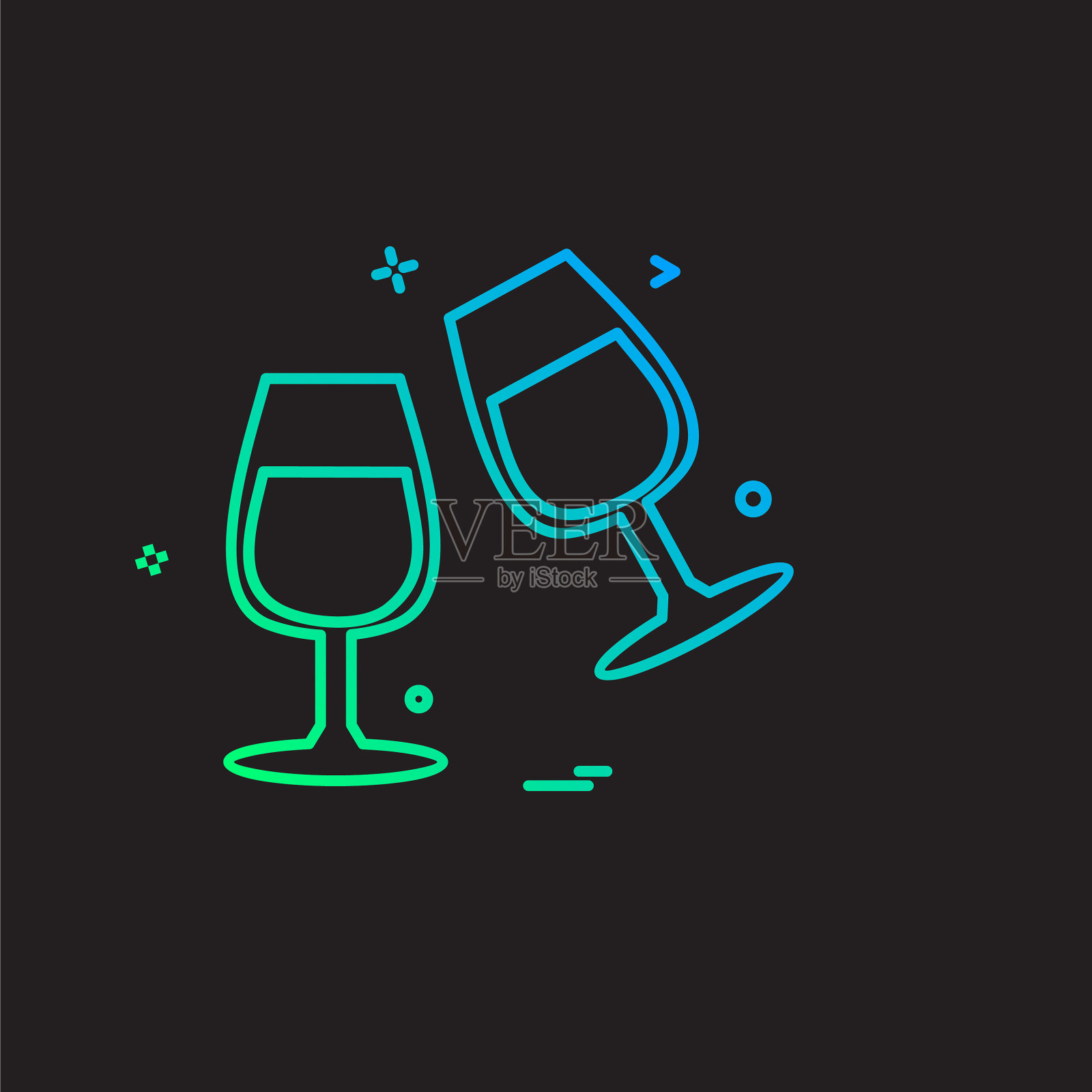 情人节图标设计插画图片素材