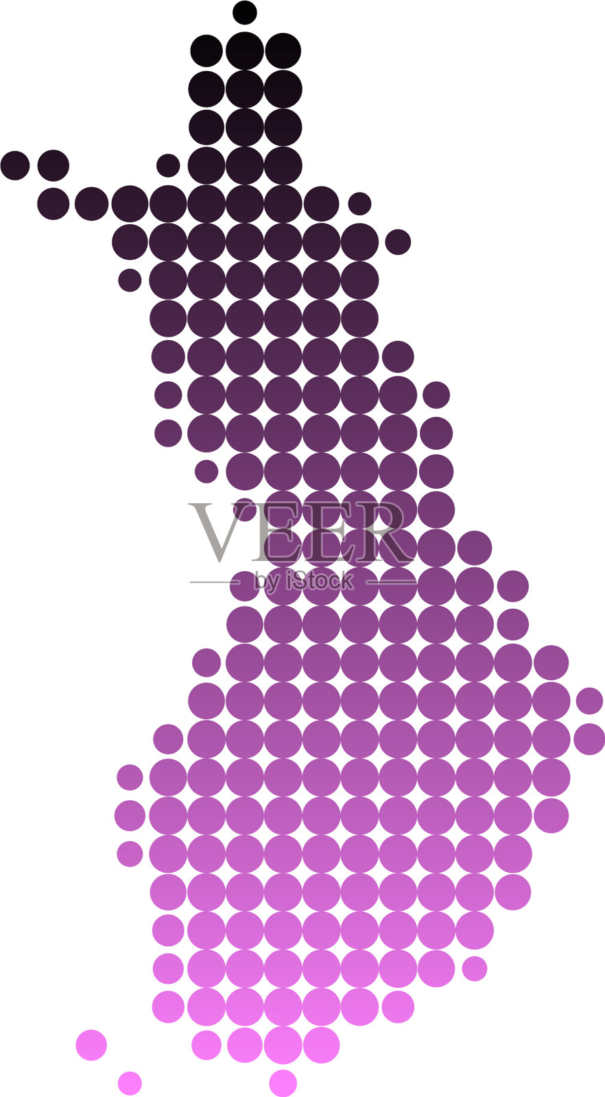 芬兰的地图插画图片素材