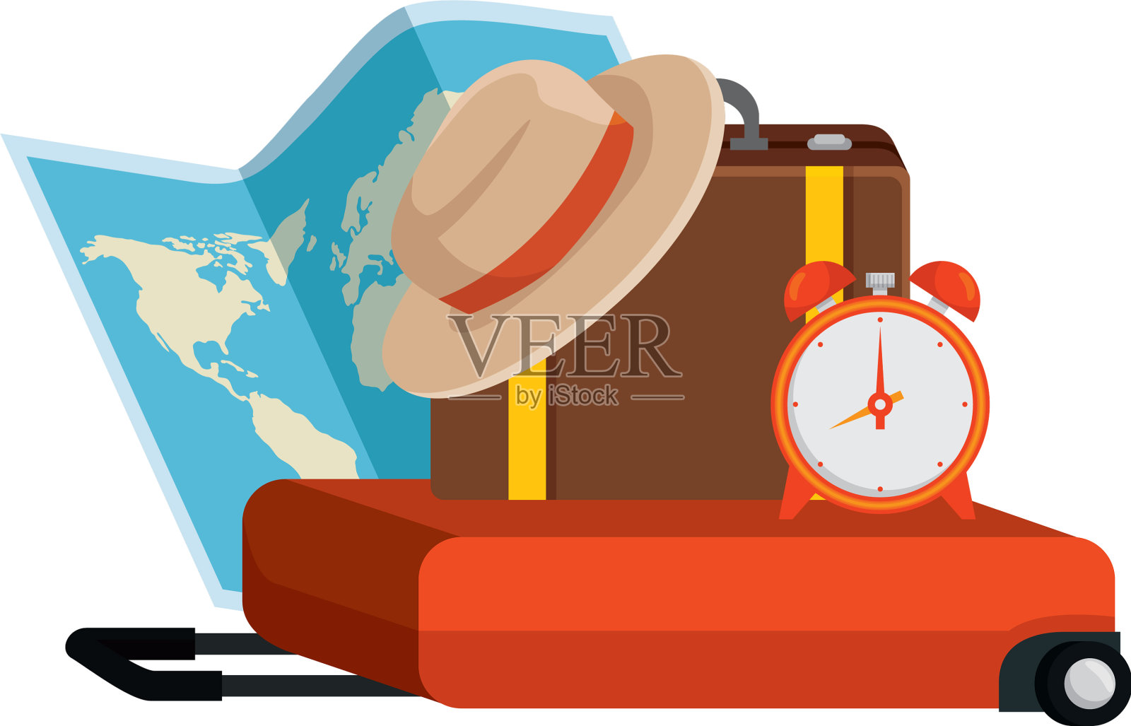 旅游旅游套装图标图标素材