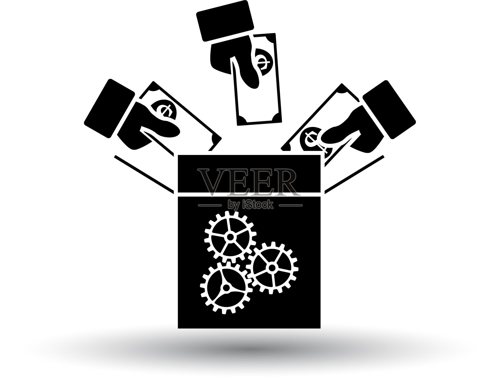 集资”图标设计元素图片