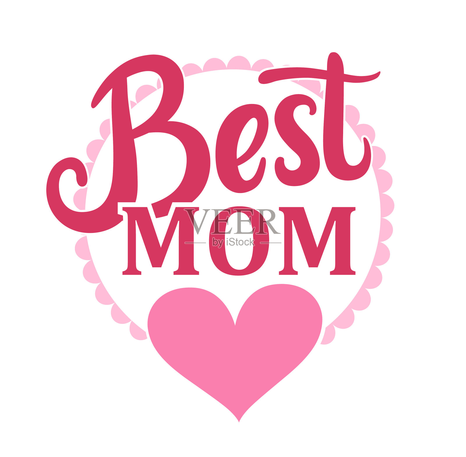 母亲节徽章插画图片素材