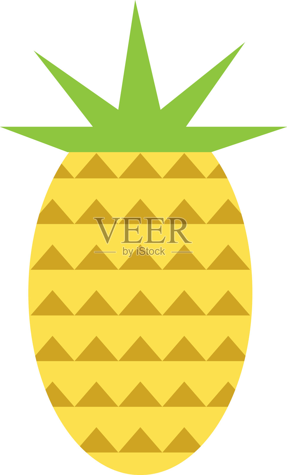 菠萝平白设计元素图片