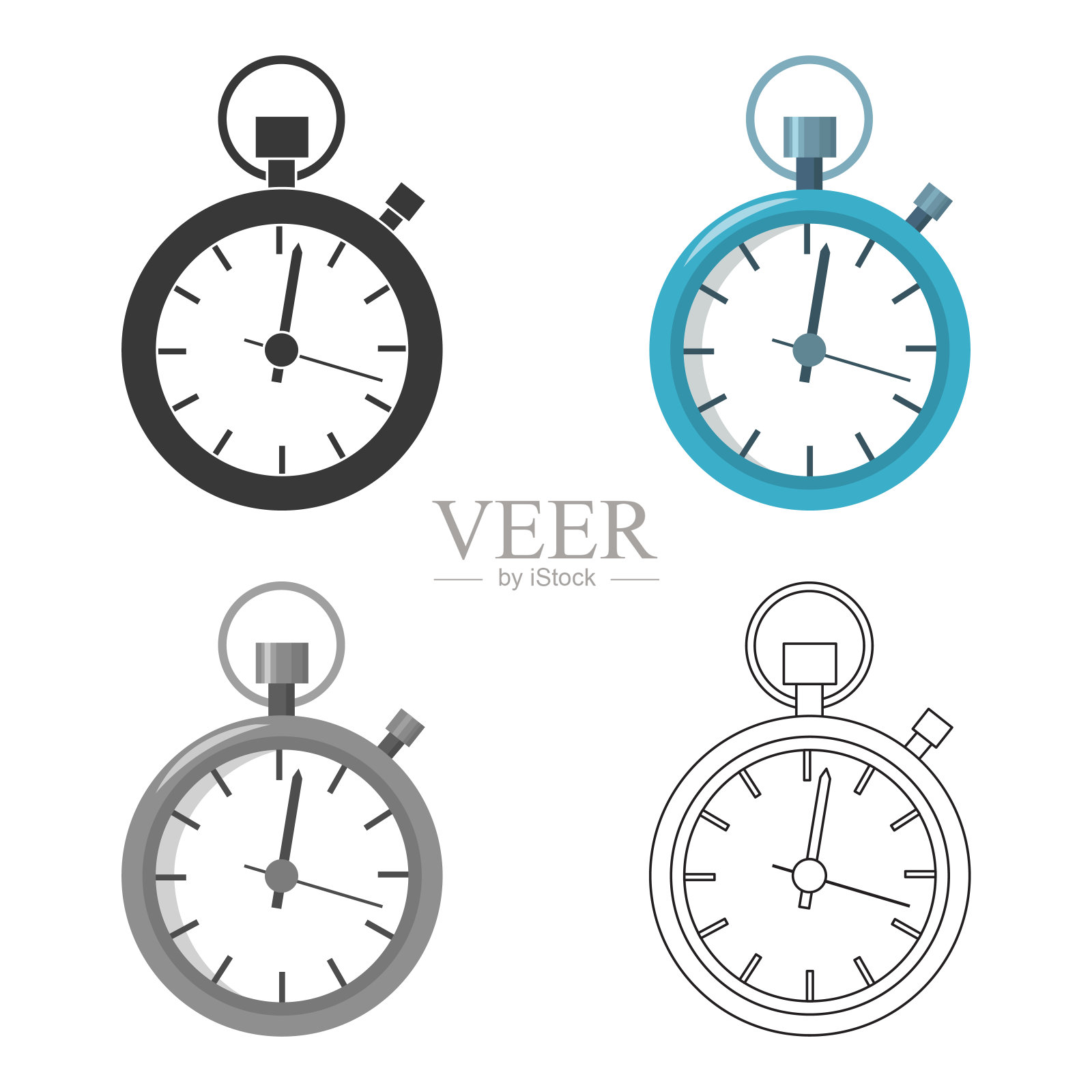 秒表图标的web和图标素材