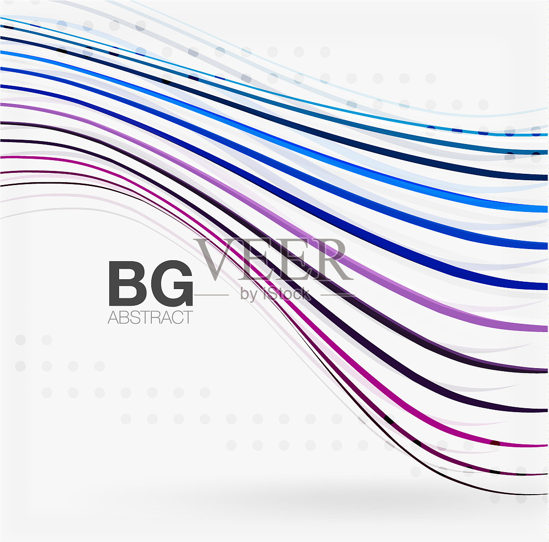 色彩条纹，波浪线条，现代几何插画图片素材