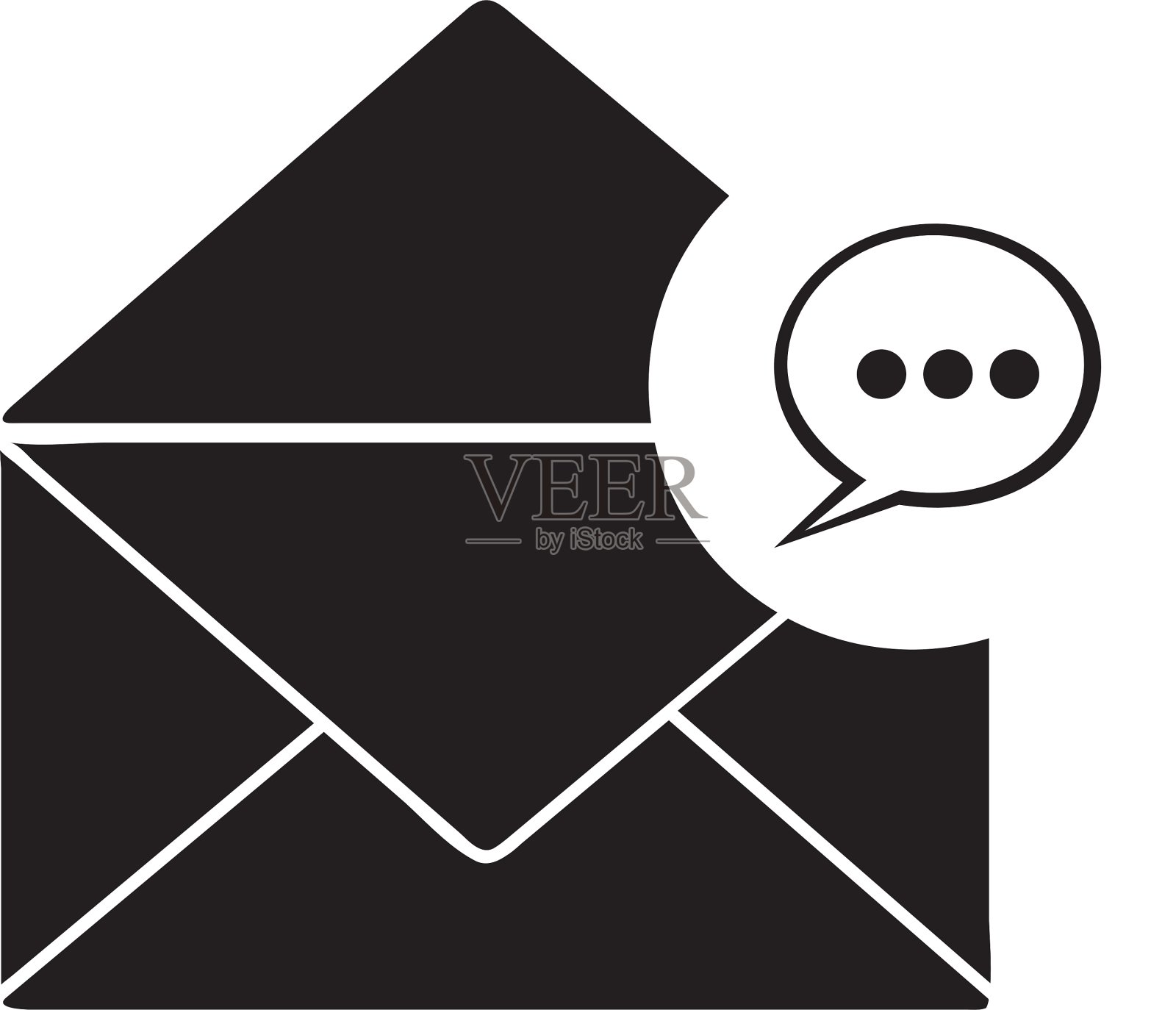 邮件信封图标图像插画图片素材