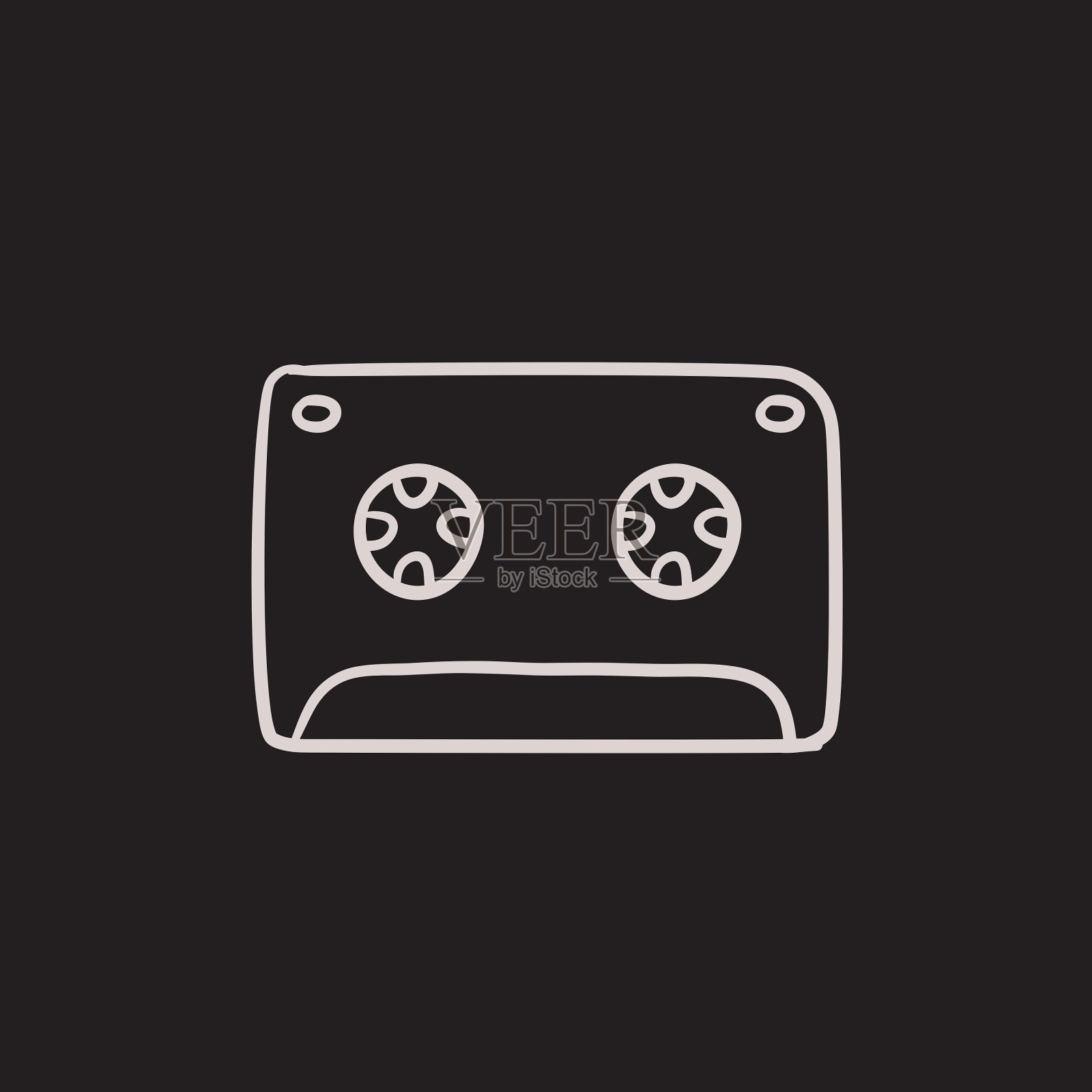 盒式磁带示意图图标图标素材