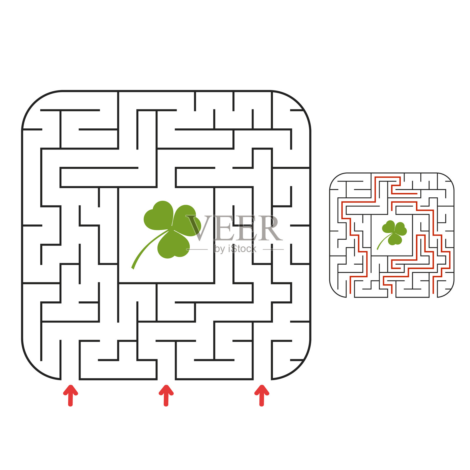 益智益智的抽象迷宫游戏设计元素图片