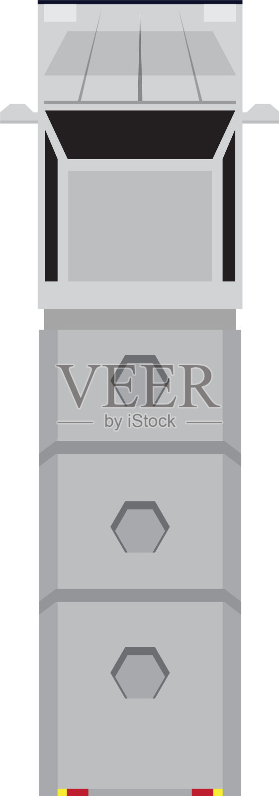 豪华轿车的俯视图插画图片素材