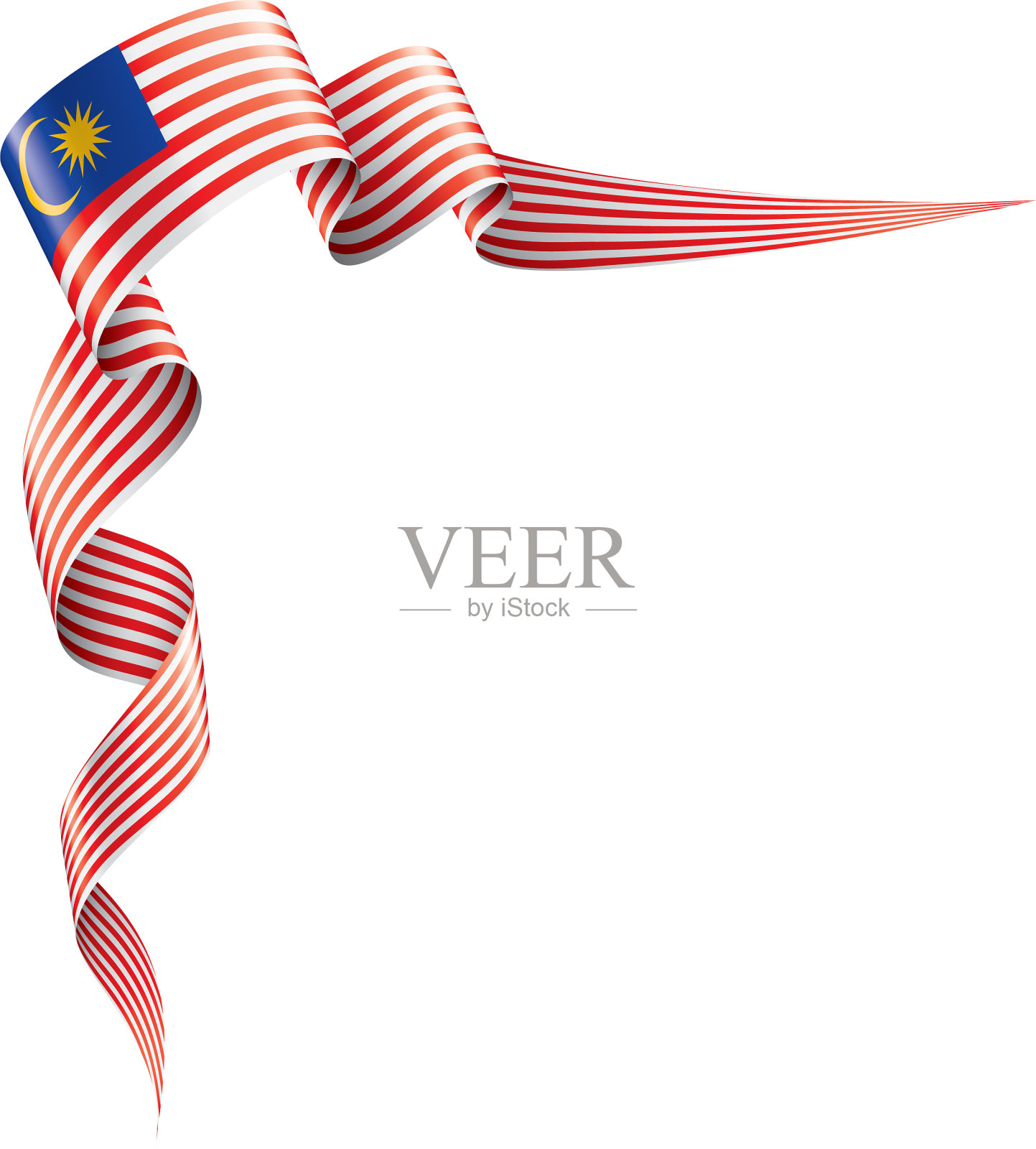 马来西亚国旗上有白色设计元素图片