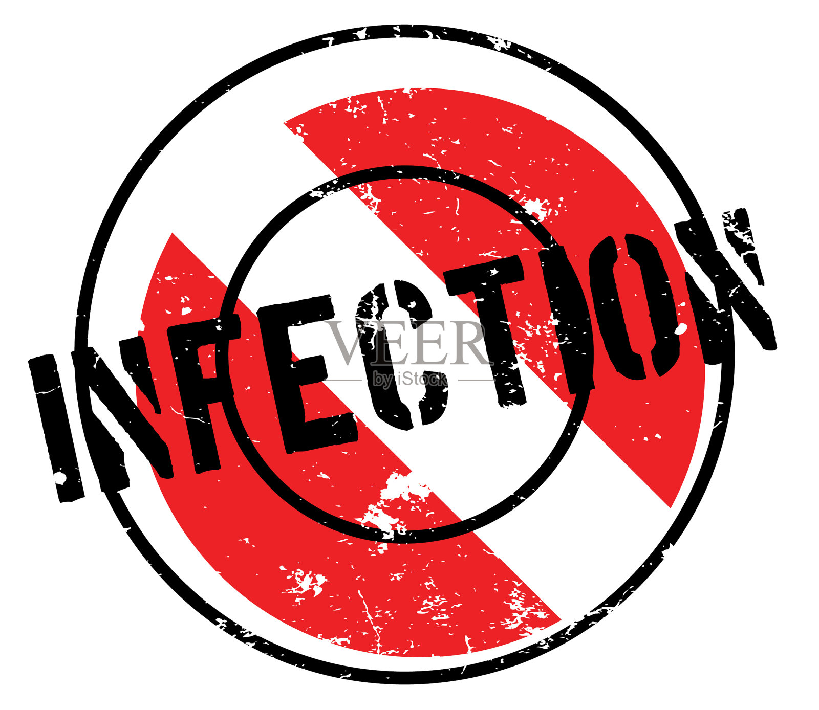 感染橡皮图章设计元素图片