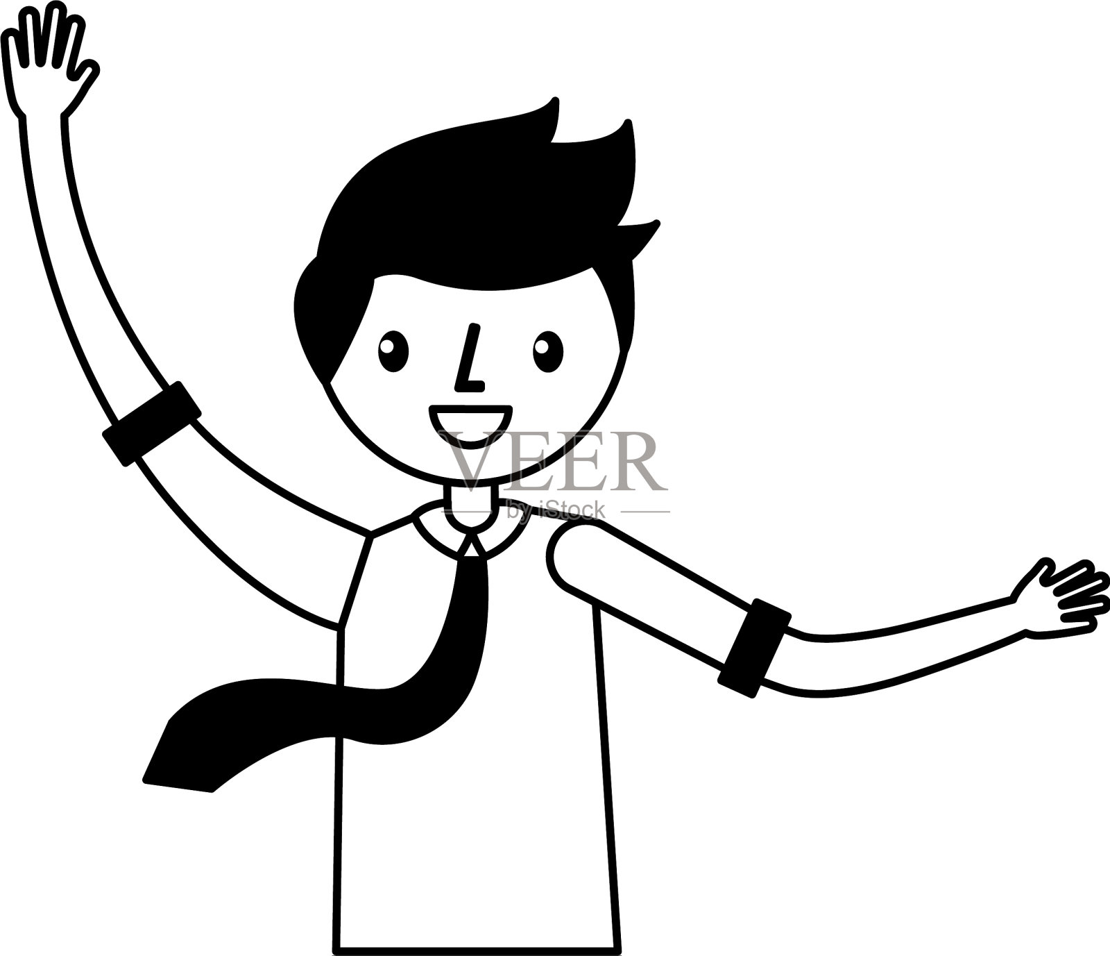 商人庆祝头像设计元素图片