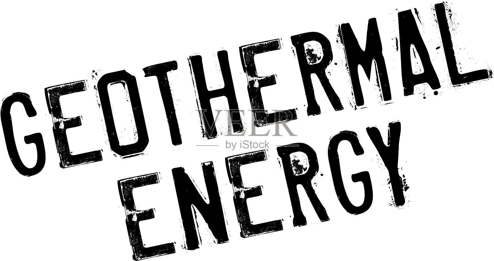 地热能橡皮图章设计元素图片